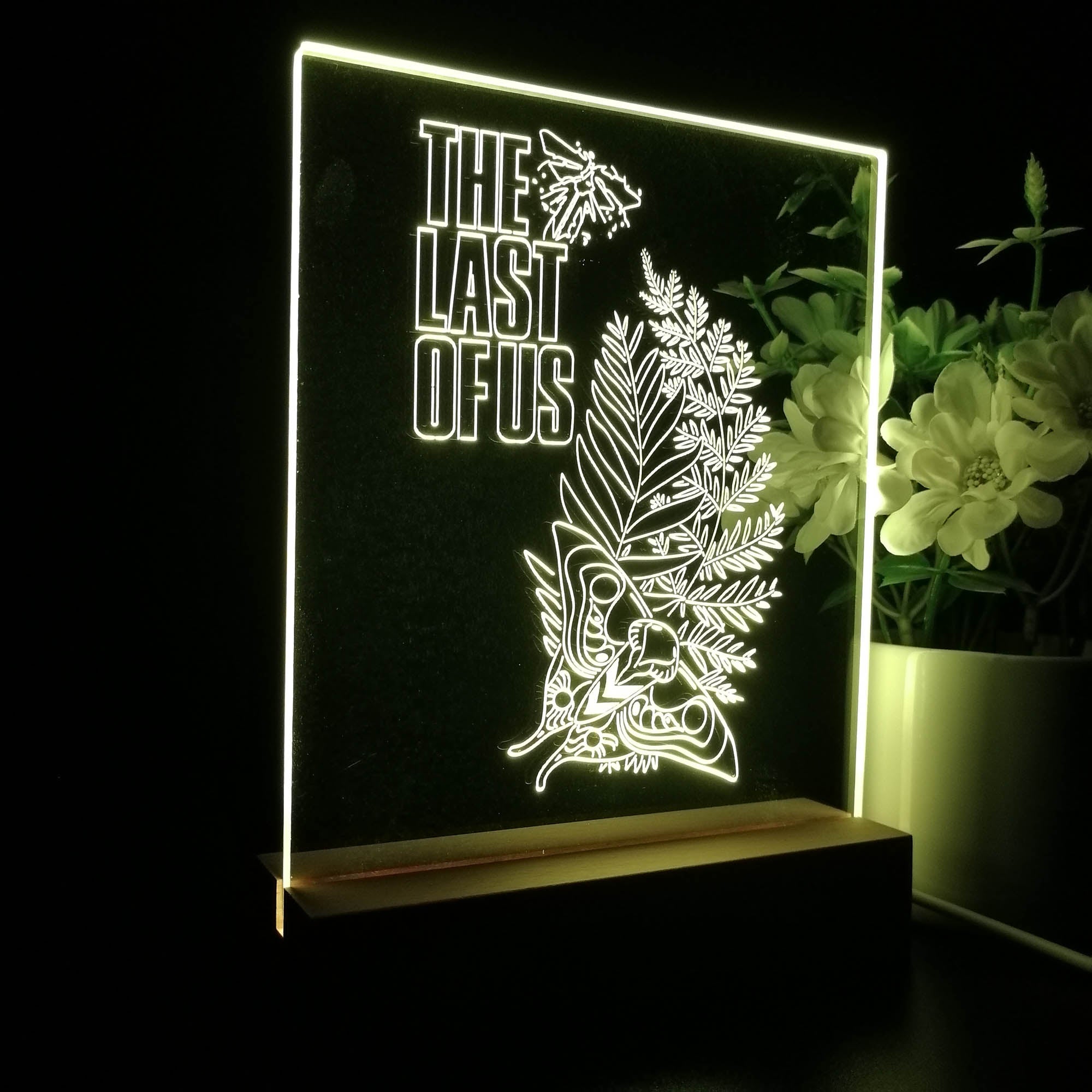 The Last of Us Ellie's Tattoo 3D LED Optical Illusion Sleep Night Light Table Lamp
