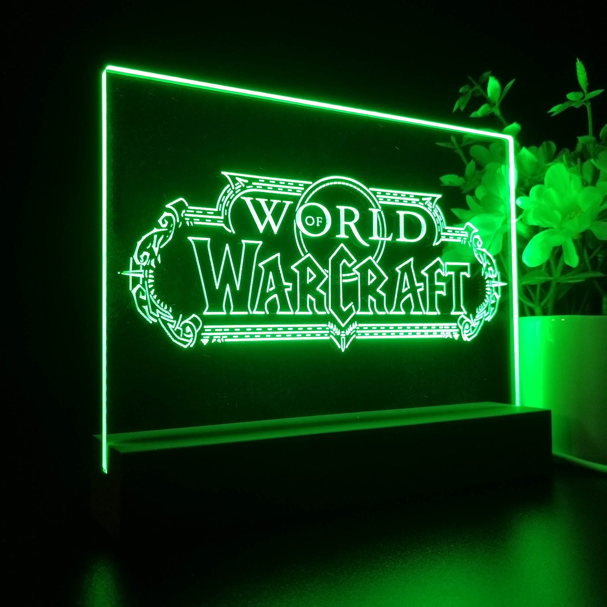 World of Warcraft 3D LED Optical Illusion Sleep Night Light