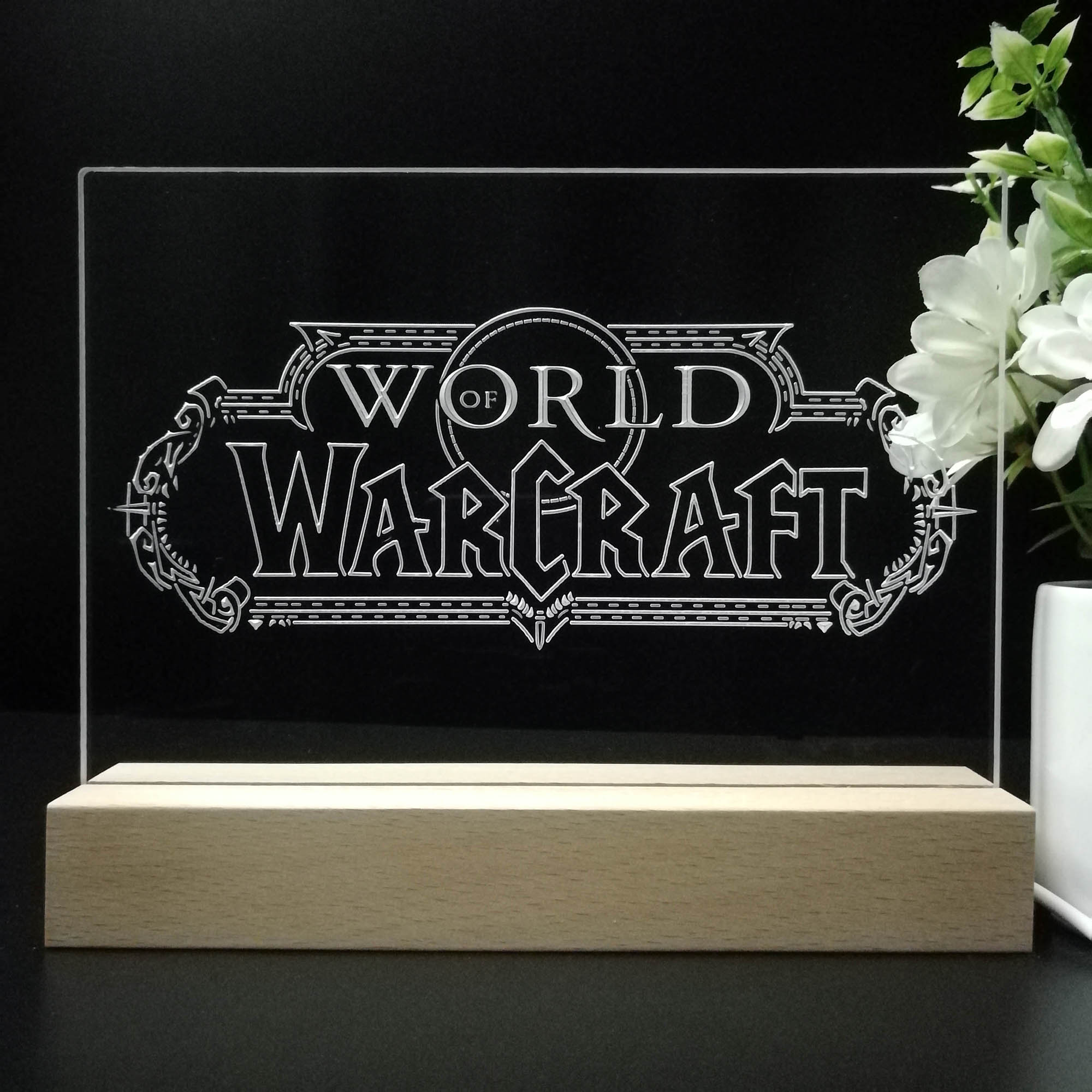 World of Warcraft 3D LED Optical Illusion Sleep Night Light