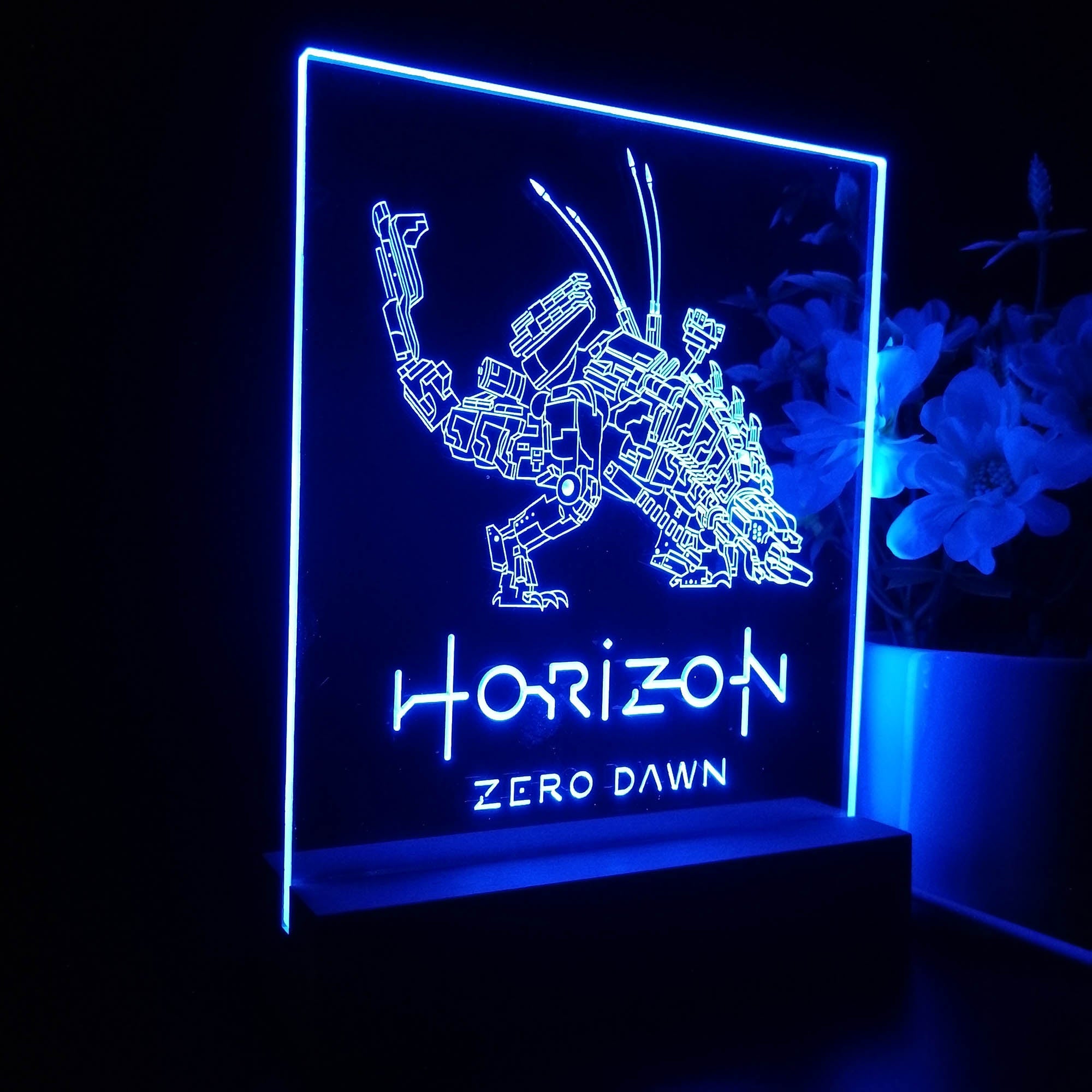 Horizon Zero Dawn Thunderjaws 3D Neon LED Night Light Sign Table Lamp