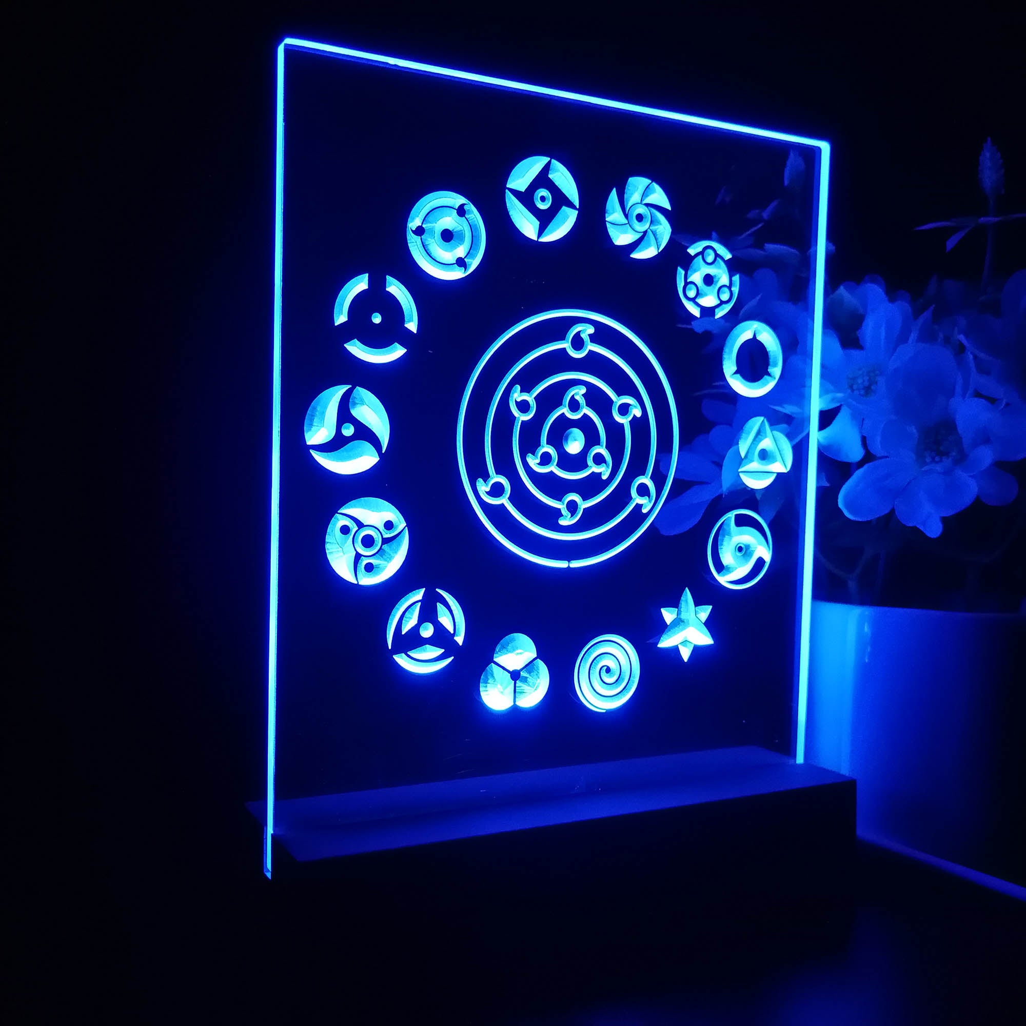 Naruto Sharingan 3D Neon LED Night Light Sign Table Lamp