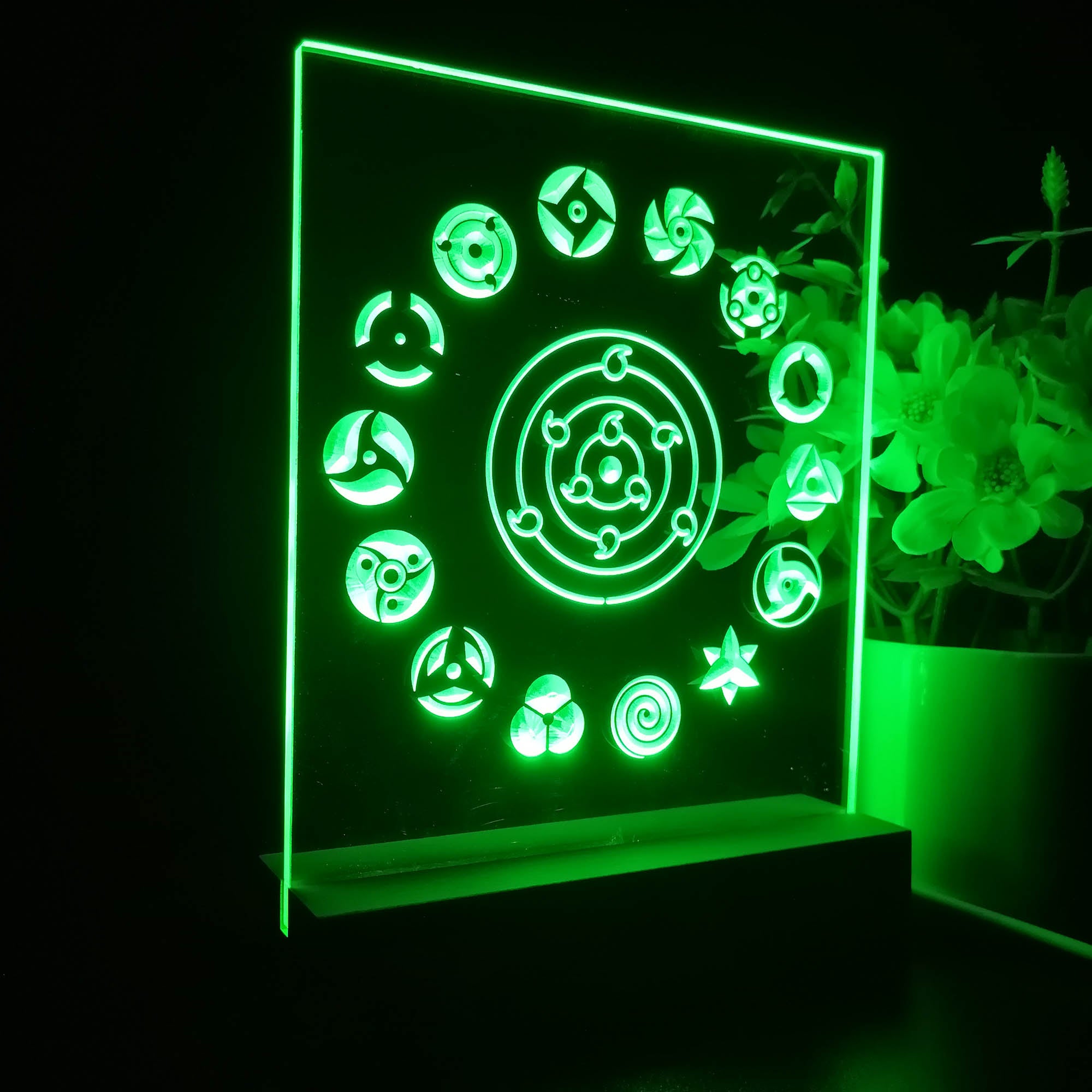 Naruto Sharingan 3D Neon LED Night Light Sign Table Lamp