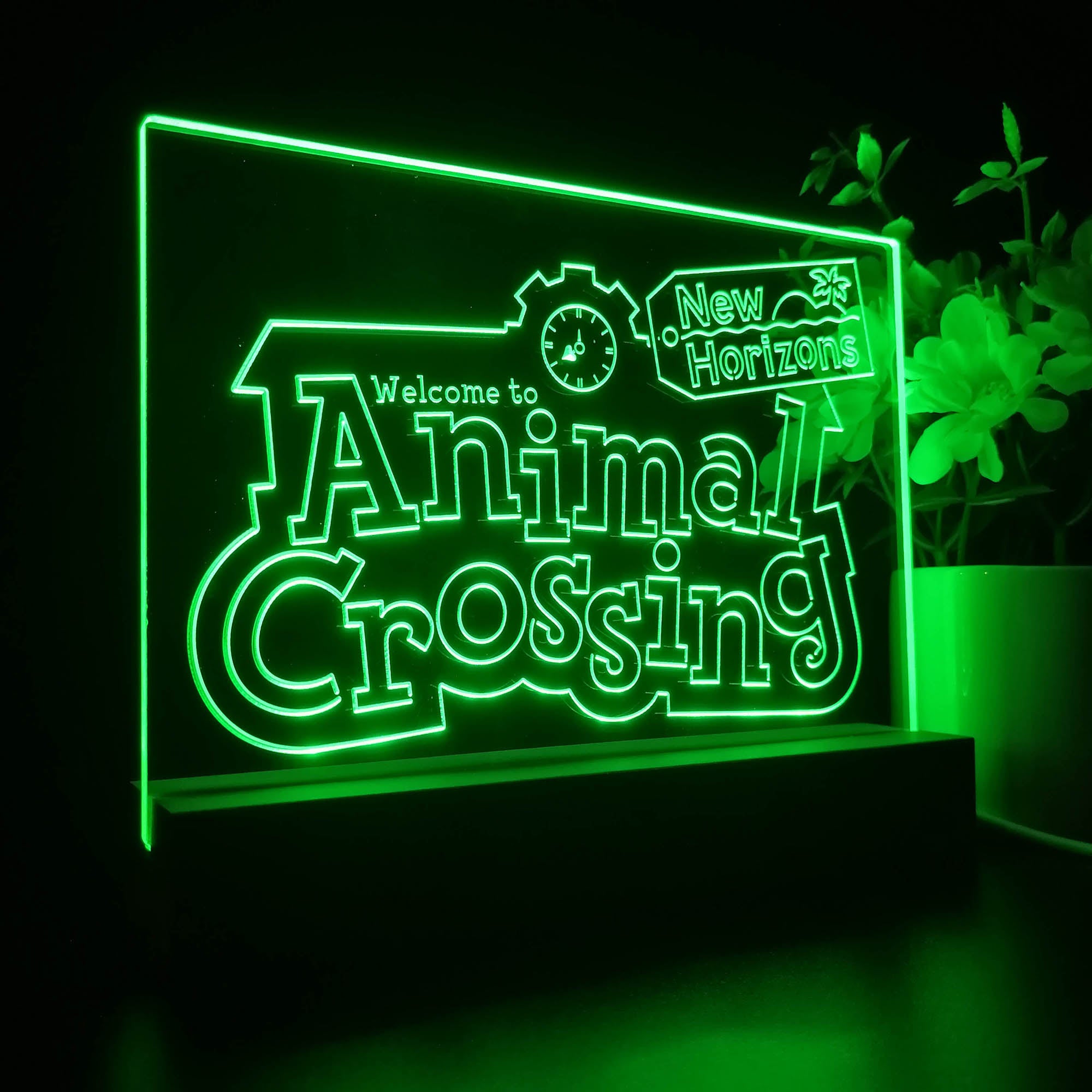 Animal Crossing New Horizons 3D Neon LED Night Light Sign