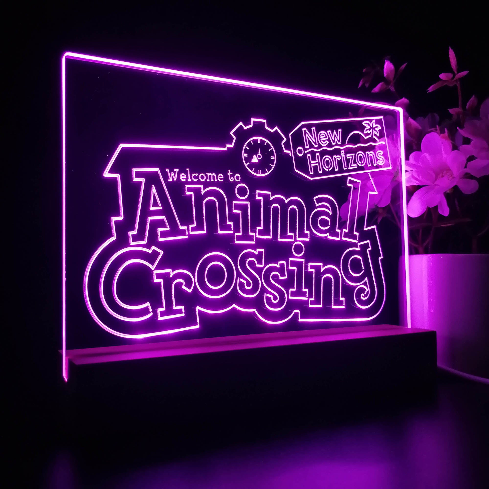 Animal Crossing New Horizons 3D Neon LED Night Light Sign