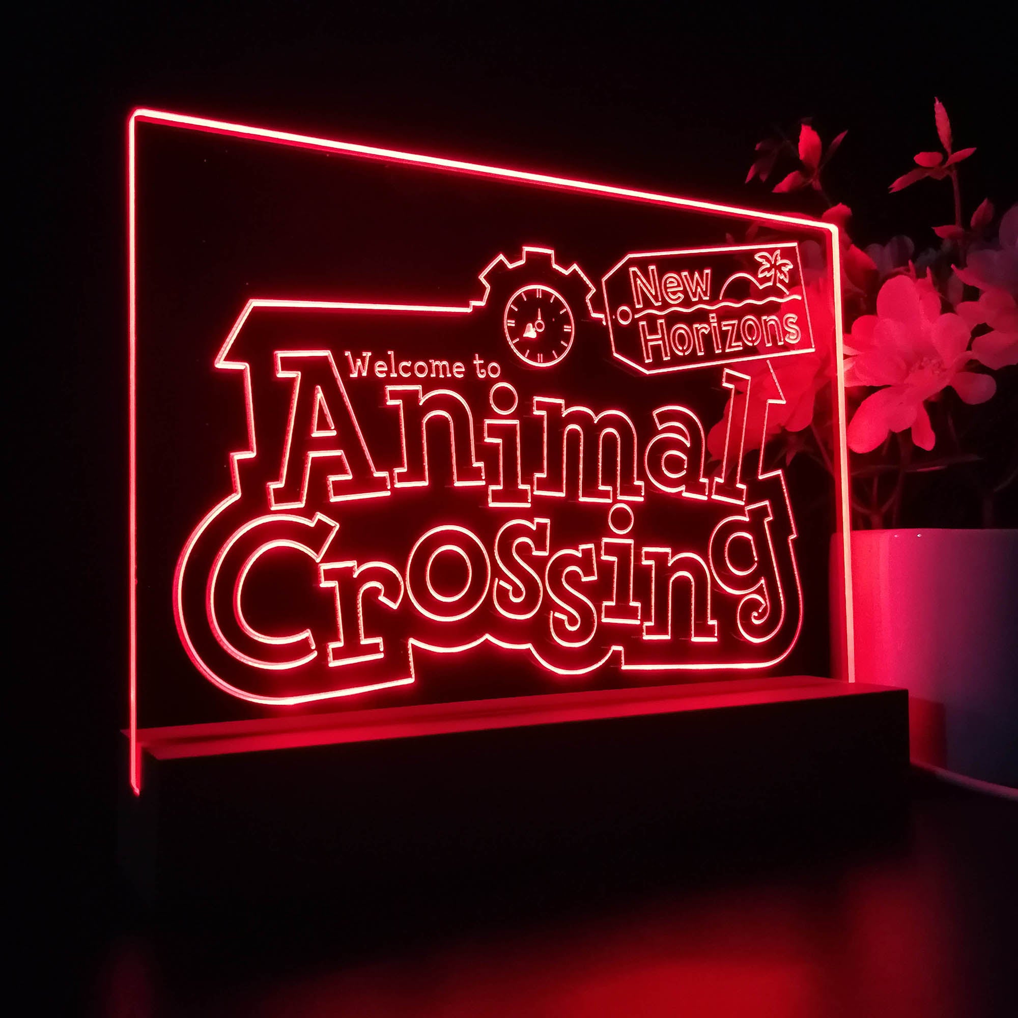 Animal Crossing New Horizons 3D Neon LED Night Light Sign