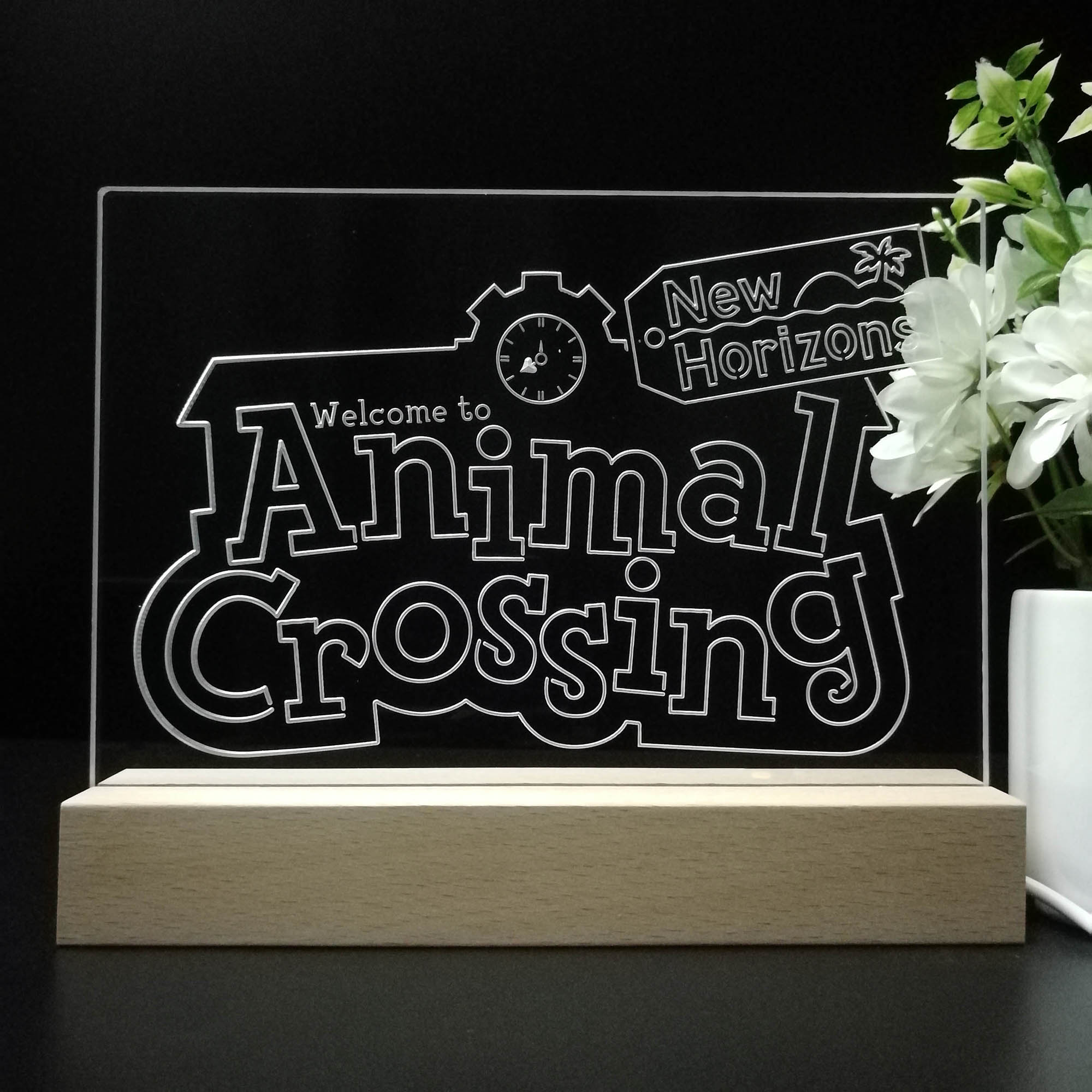 Animal Crossing New Horizons 3D Neon LED Night Light Sign