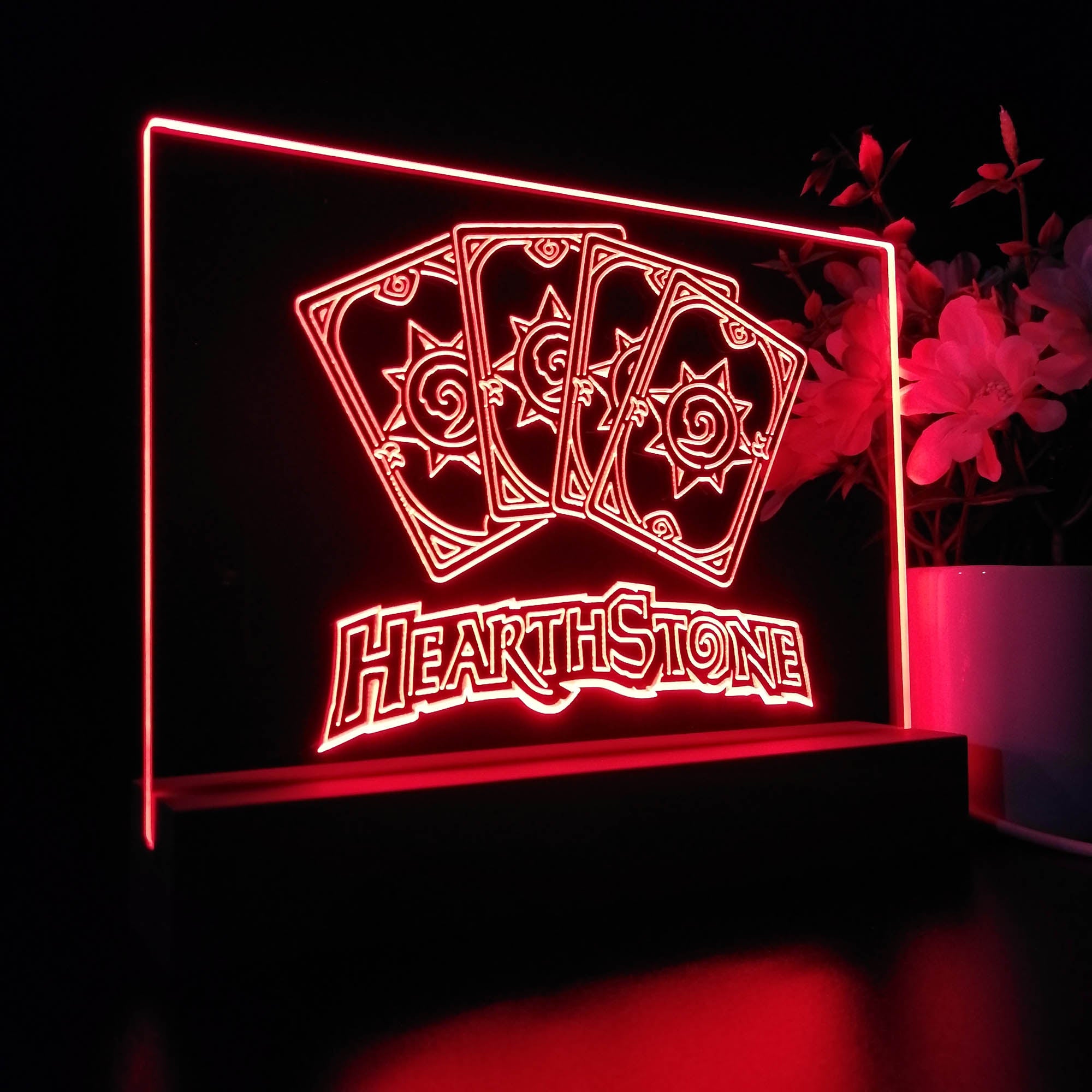 Hearthstone Card Game 3D Neon LED Night Light Sign