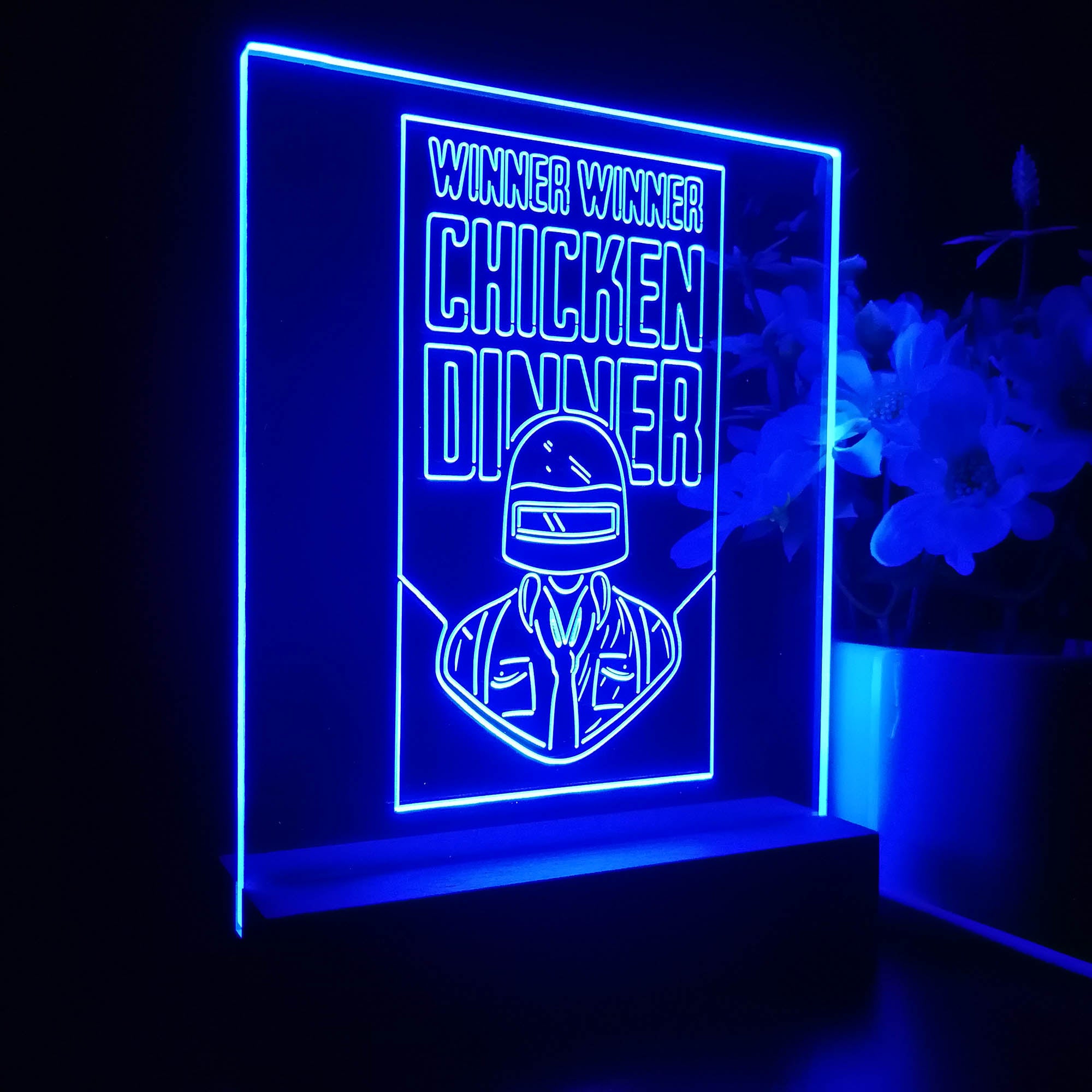 PUBG 3D Neon LED Night Light Sign Table Lamp