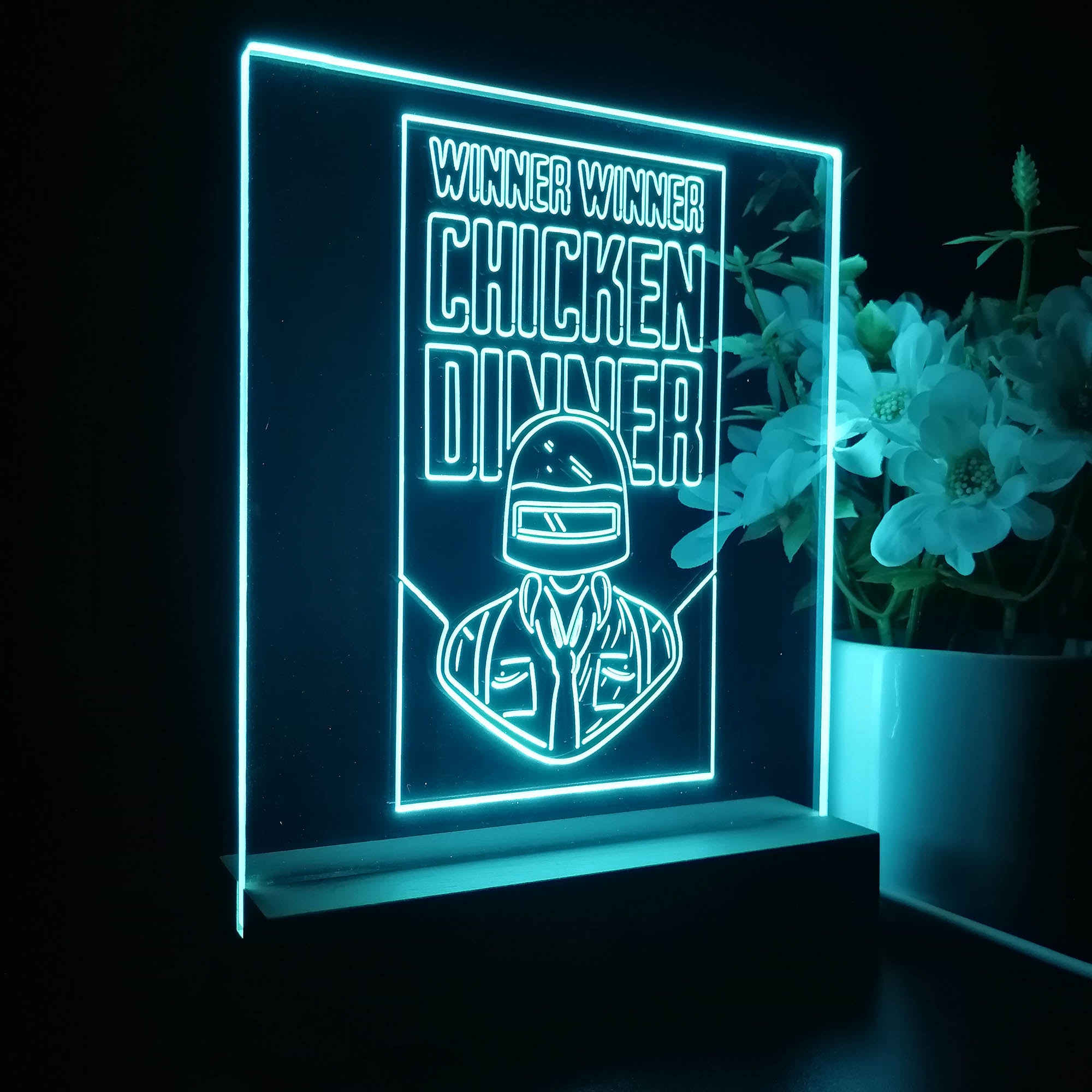 PUBG 3D Neon LED Night Light Sign Table Lamp