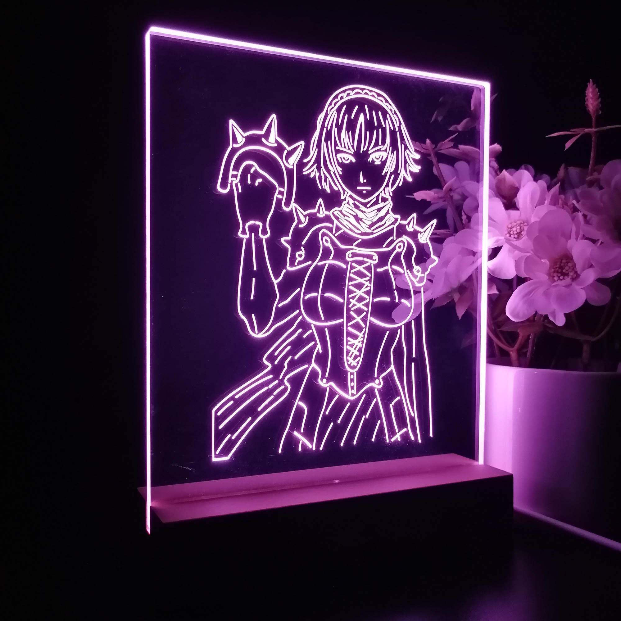 Persona 5 Makoto Nijima Anime Night Light 3D Illusion Lamp