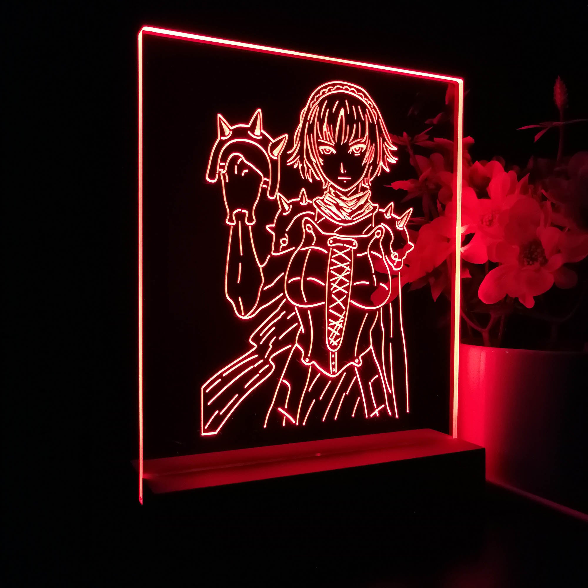 Persona 5 Makoto Nijima 3D Neon LED Night Light Sign Table Lamp