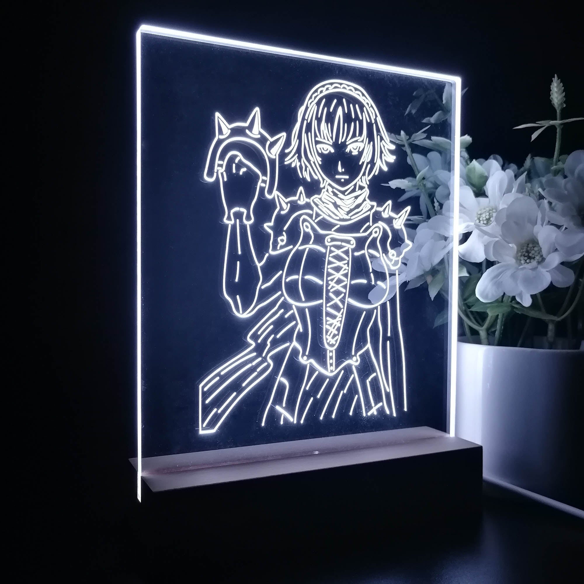 Persona 5 Makoto Nijima 3D Neon LED Night Light Sign Table Lamp