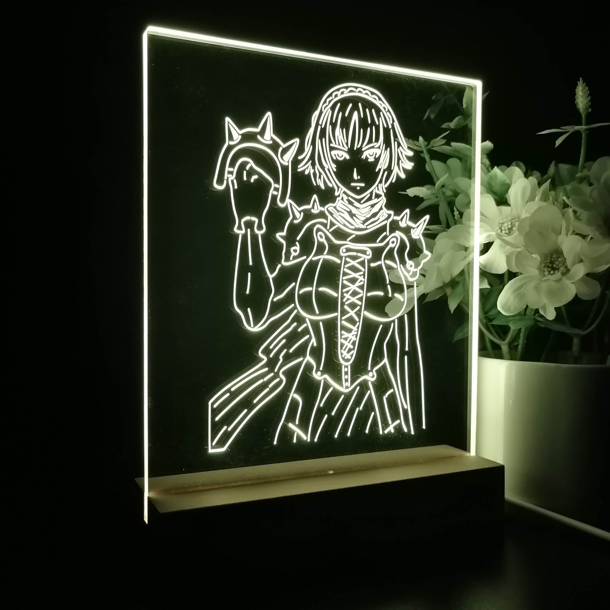 Persona 5 Makoto Nijima 3D Neon LED Night Light Sign Table Lamp