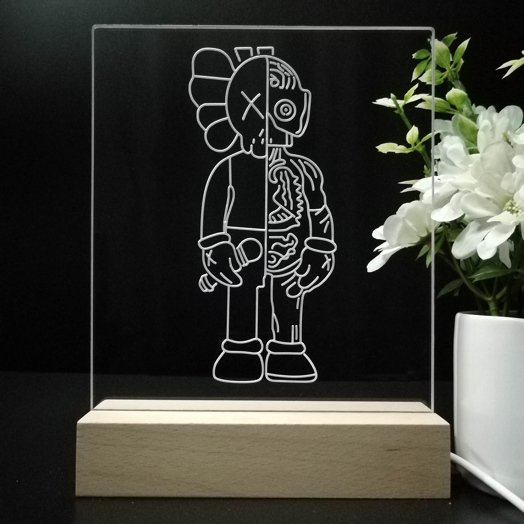 kaws KAWS フロアスタンド LED ライト ネオン テープライト - フロア