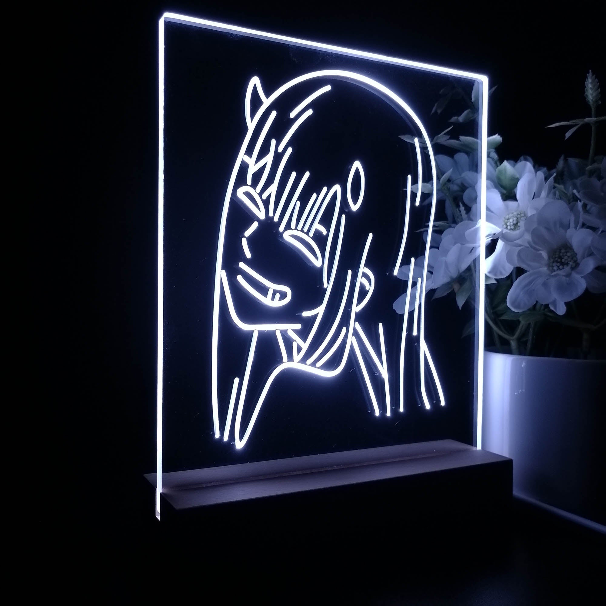 Zero Two 3D Neon LED Night Light Sign Table Lamp