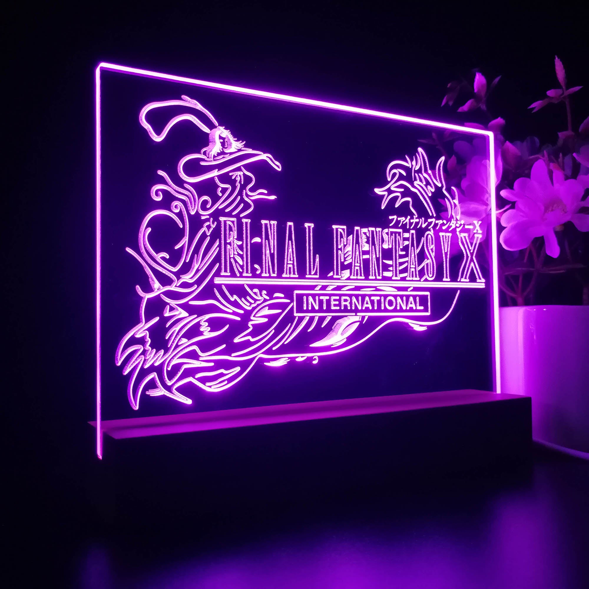 Final Fantasy X 3D Neon LED Night Light Sign