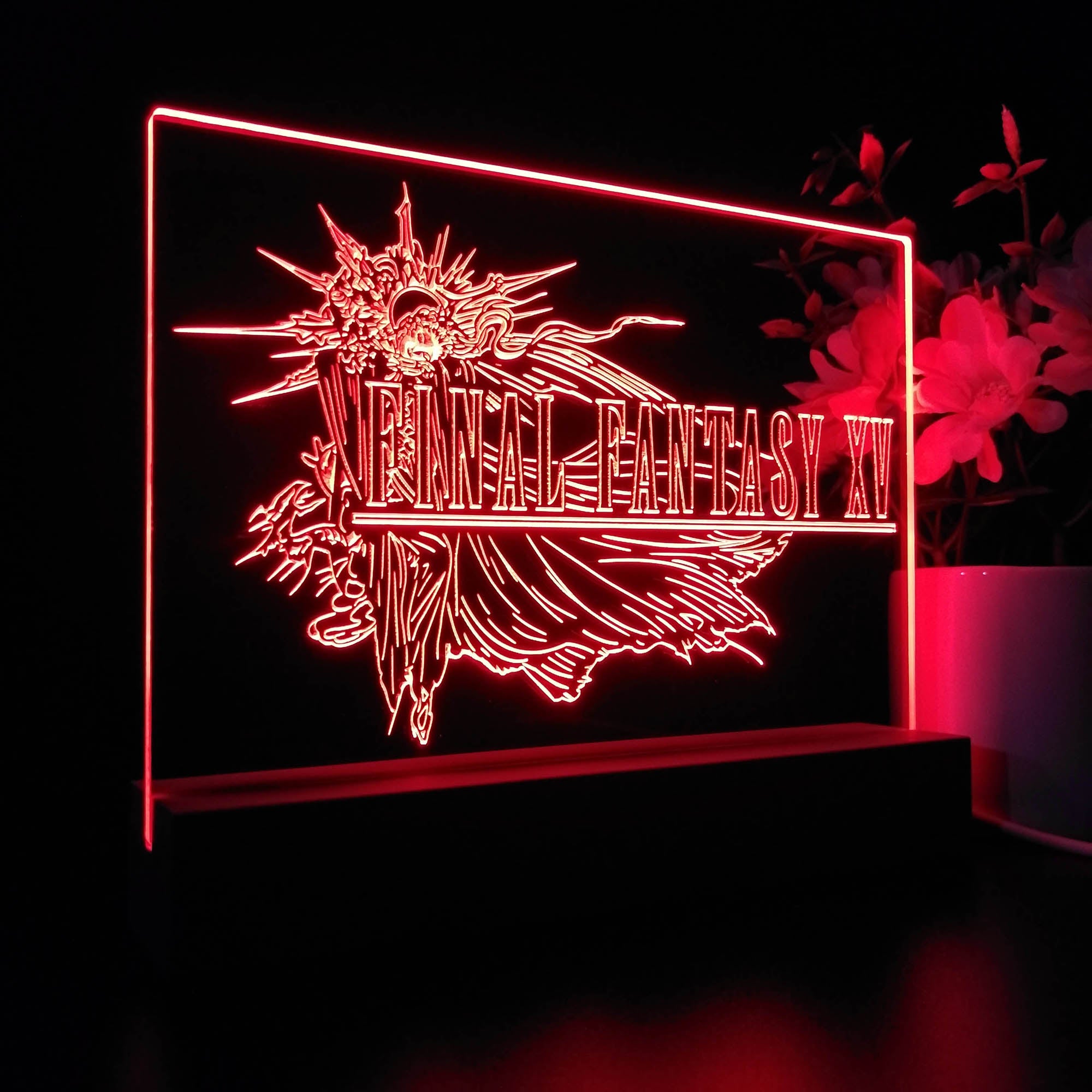 Final Fantasy XV 3D Neon LED Night Light Sign