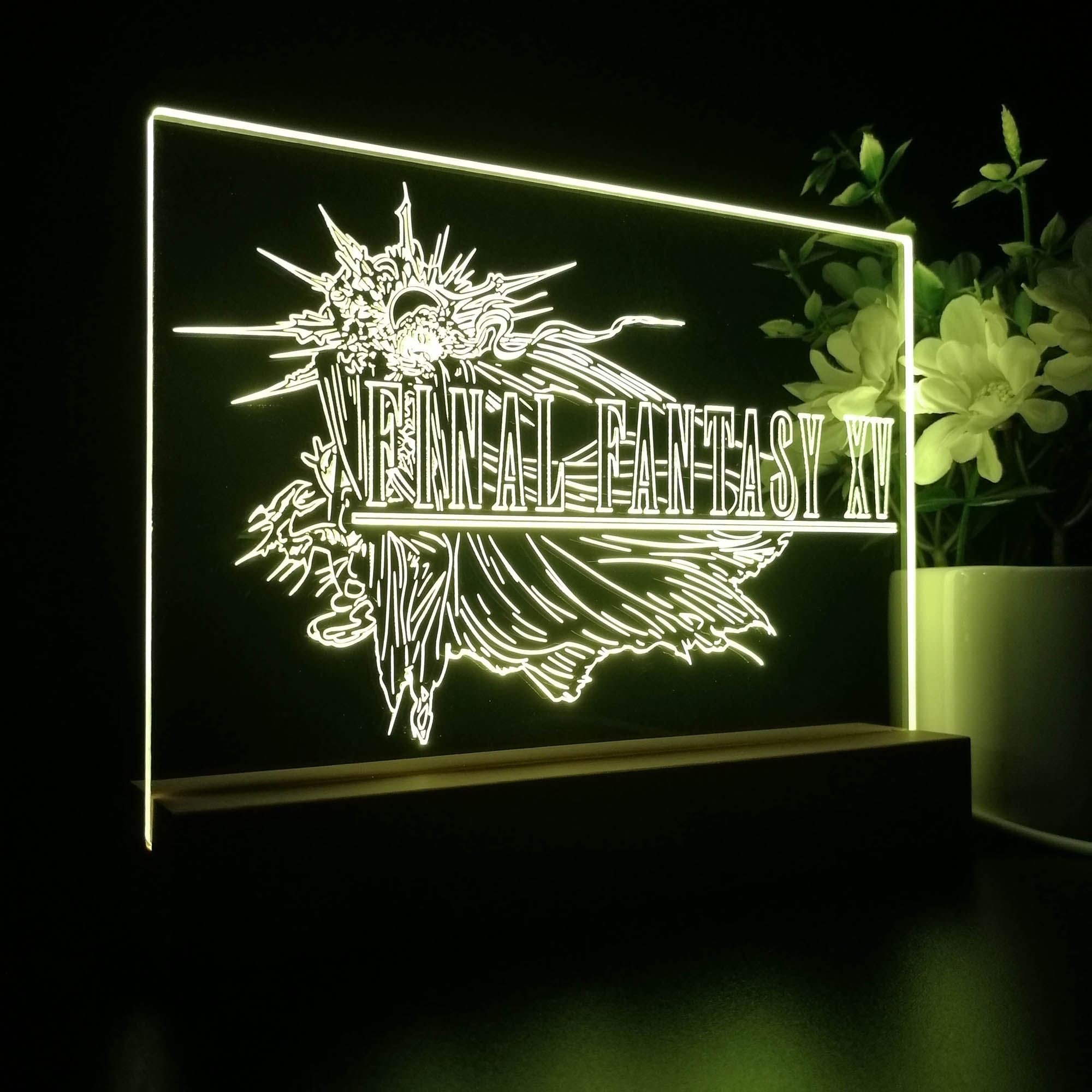 Final Fantasy XV 3D Neon LED Night Light Sign