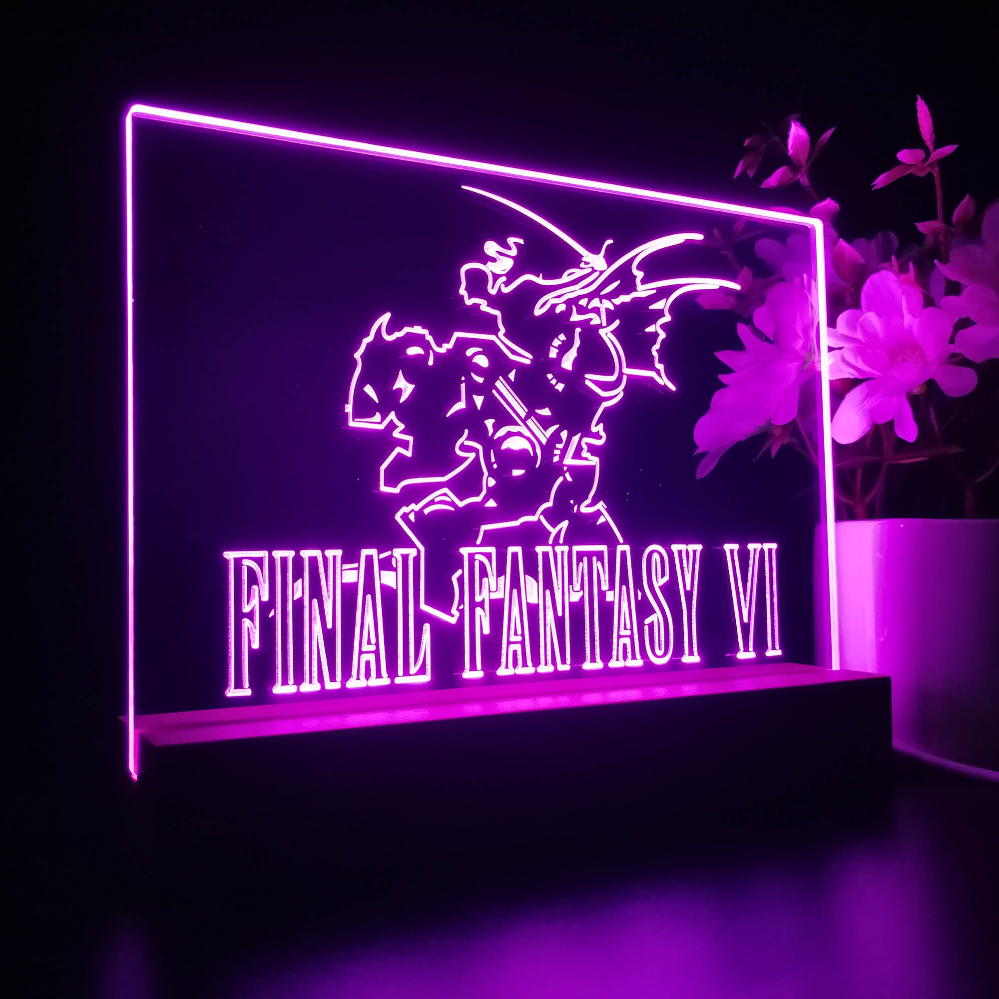 Final Fantasy VI 3D Neon LED Night Light Sign