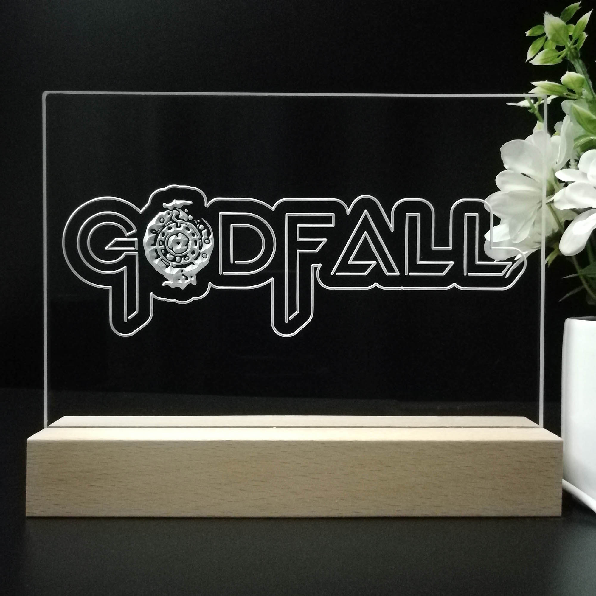 GodFall 3D Neon LED Night Light Sign