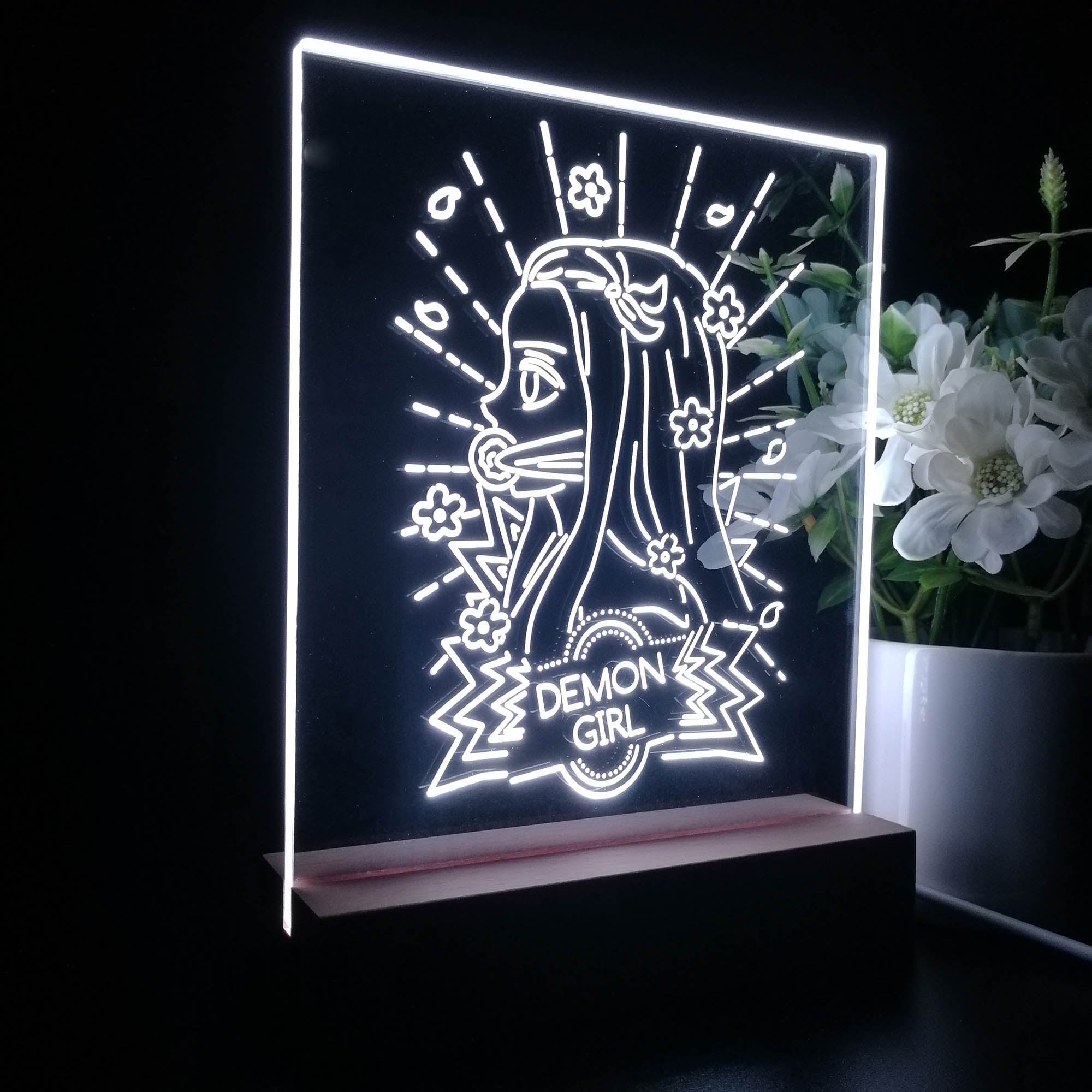 Demon Slayer Kamado Nezuko 3D Neon LED Night Light Sign Table Lamp