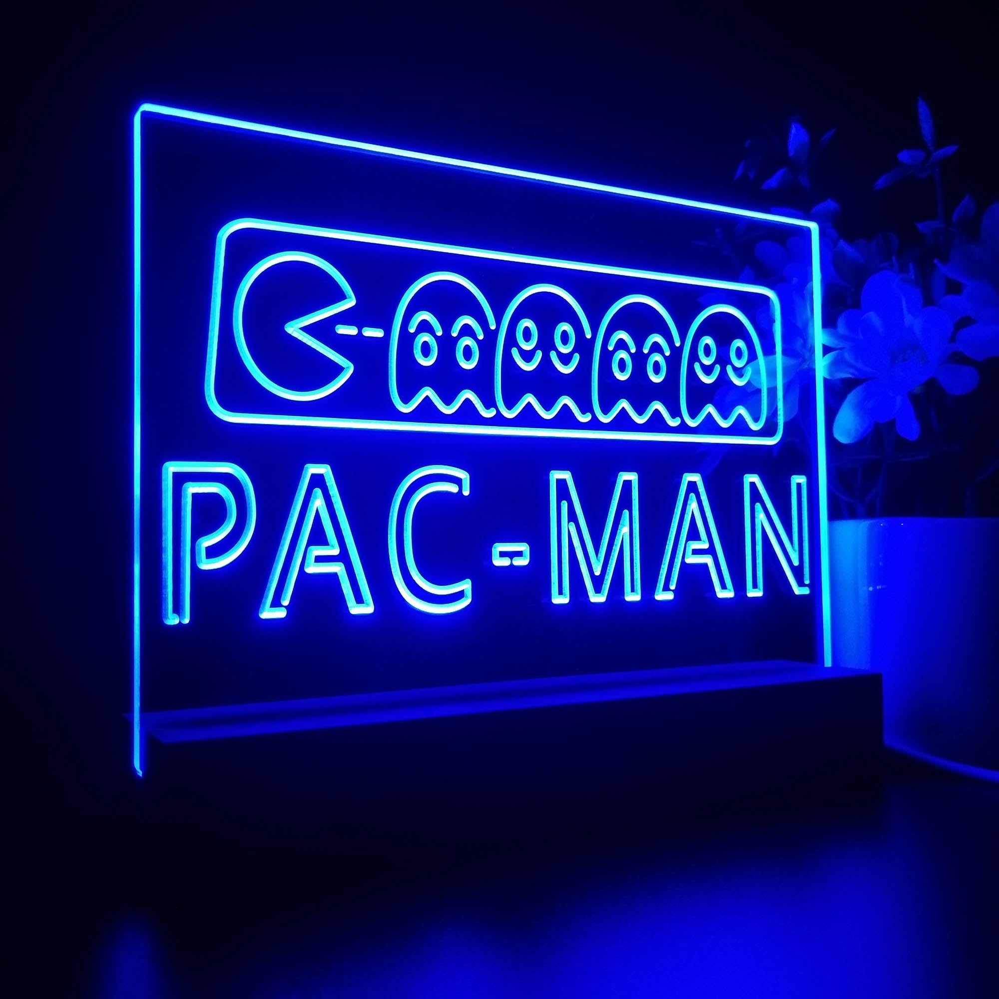 Pac-Man 3D LED Optical Illusion Sleep Night Light | LED LAB CAVE