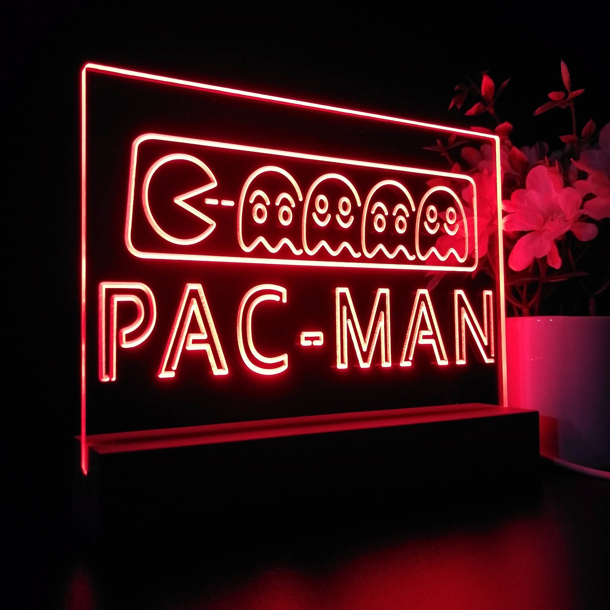 Pac-Man 3D Neon LED Night Light Sign