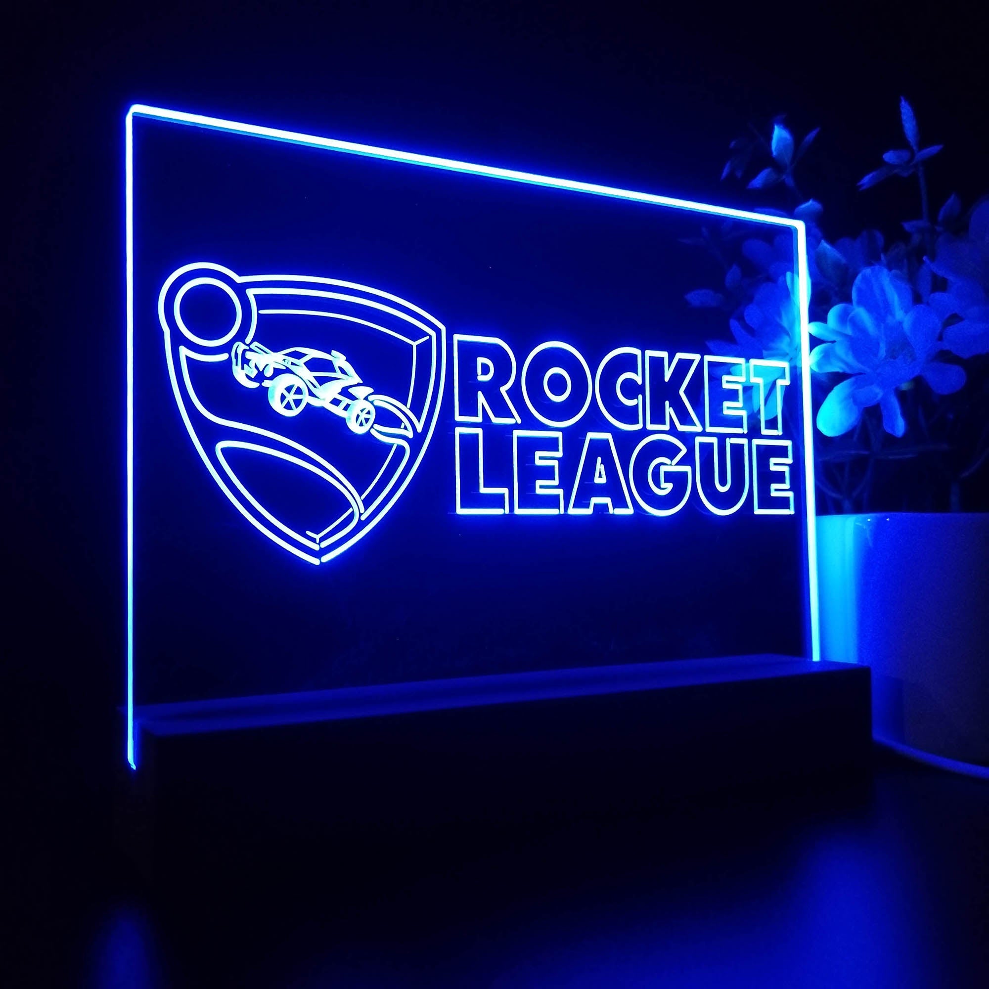 Rocket League 3D Neon LED Night Light Sign