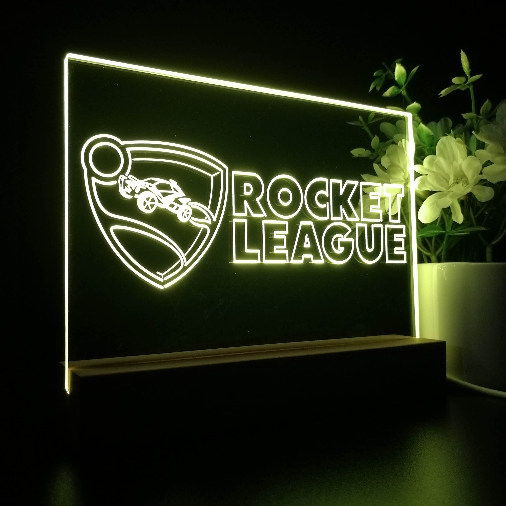 Rocket League 3D LED Optical Illusion Sleep Night Light