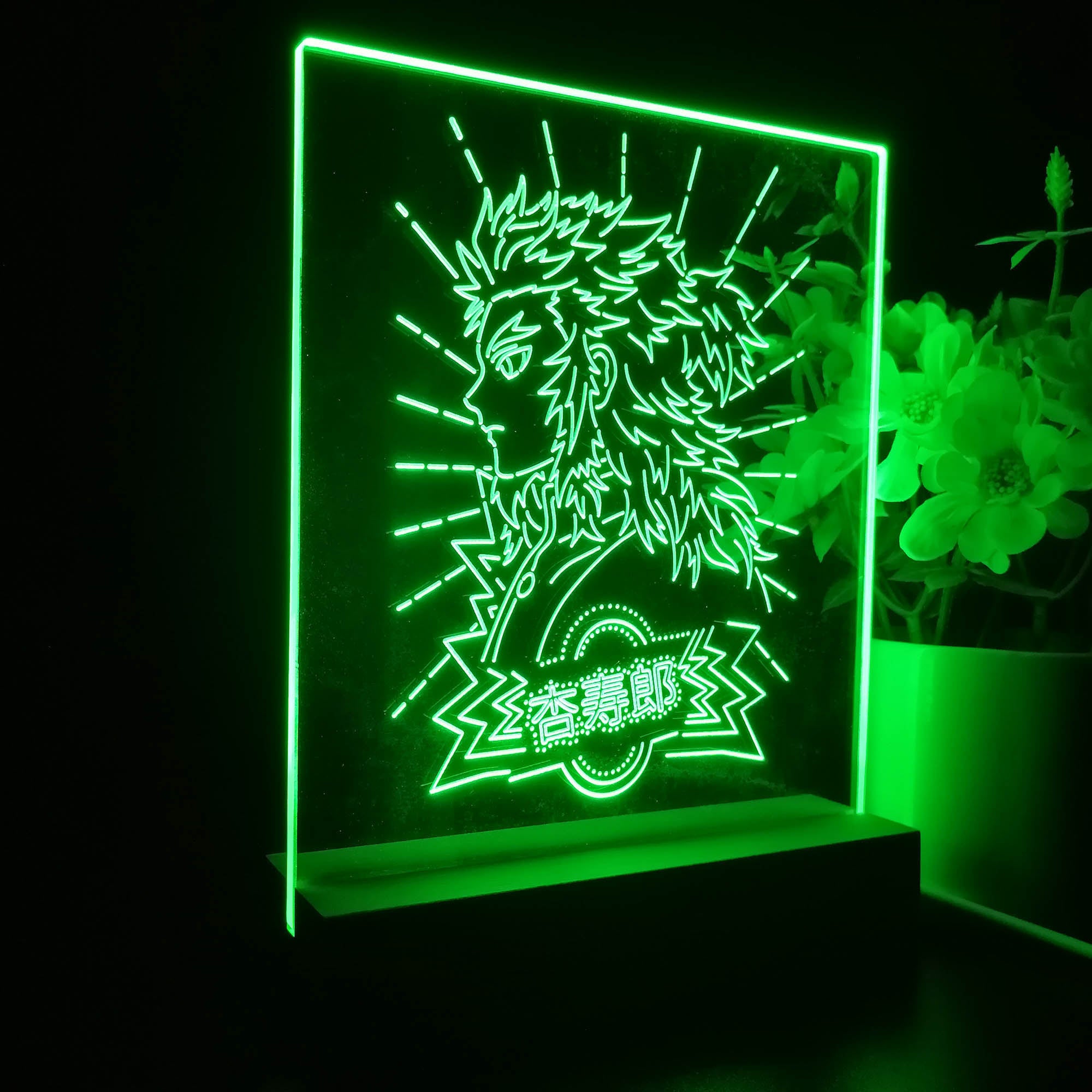 Demon Slayer Rengoku Kyoujurou 3D Neon LED Night Light Sign Table Lamp