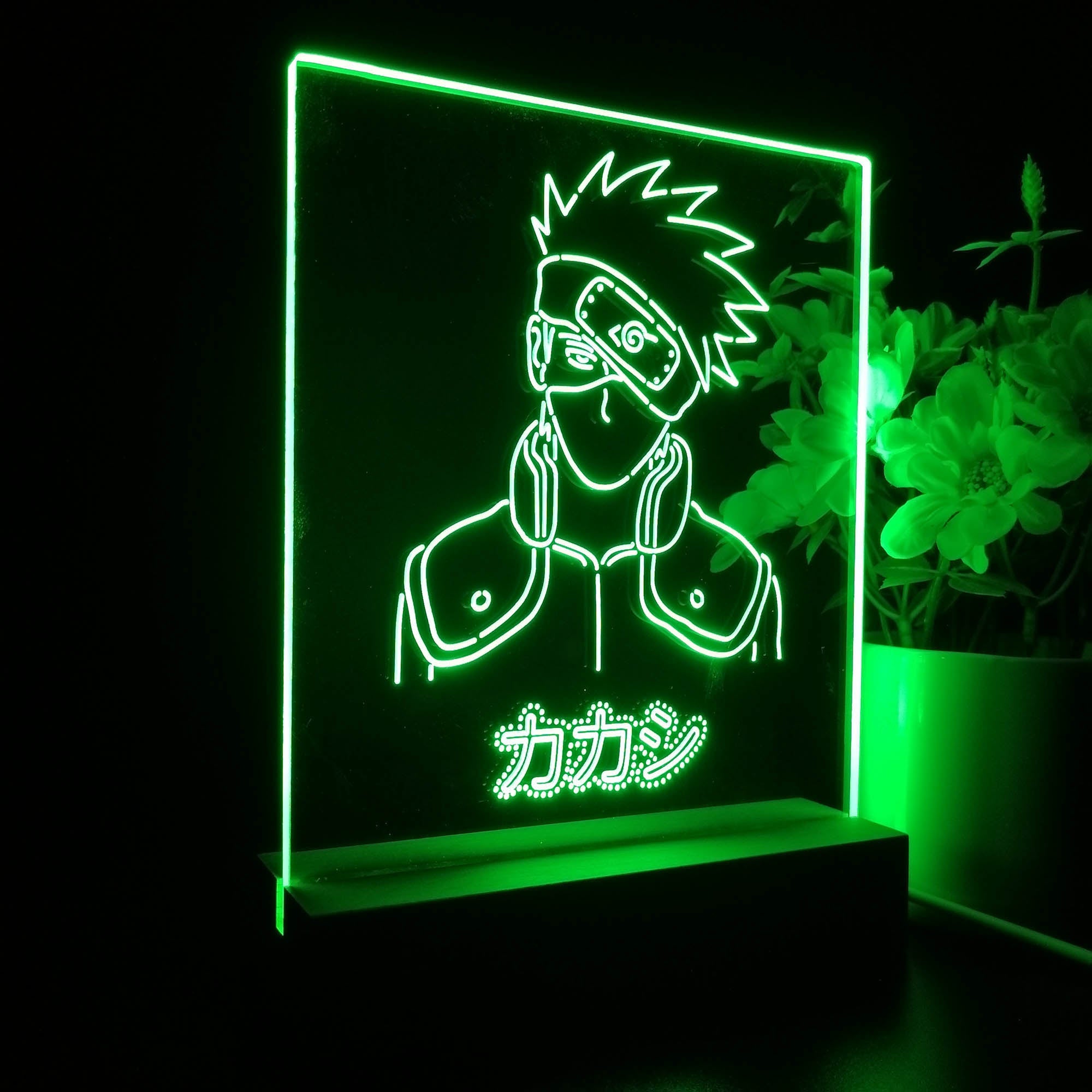 Naruto kakashi 3D Neon LED Night Light Sign Table Lamp