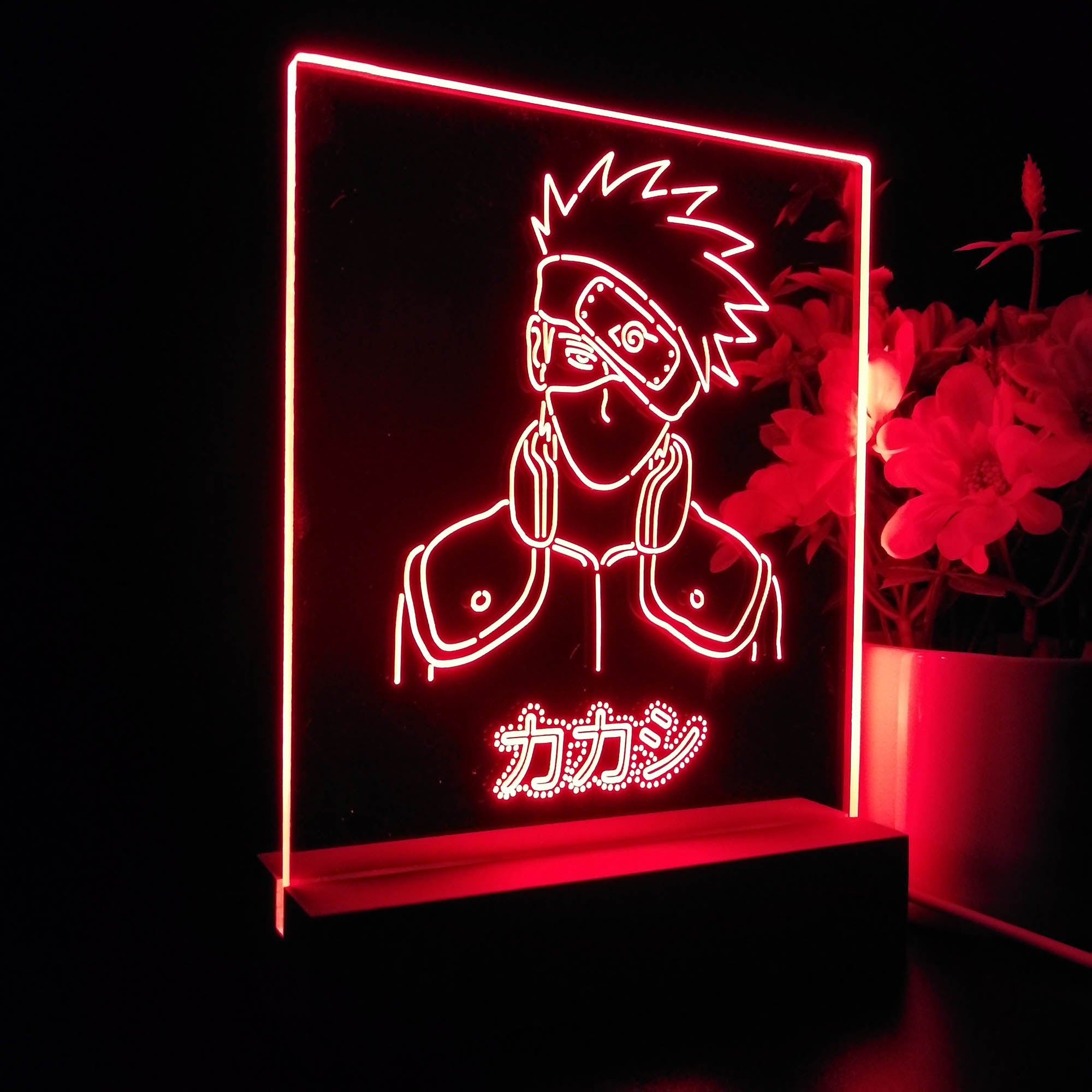 Naruto kakashi 3D Neon LED Night Light Sign Table Lamp