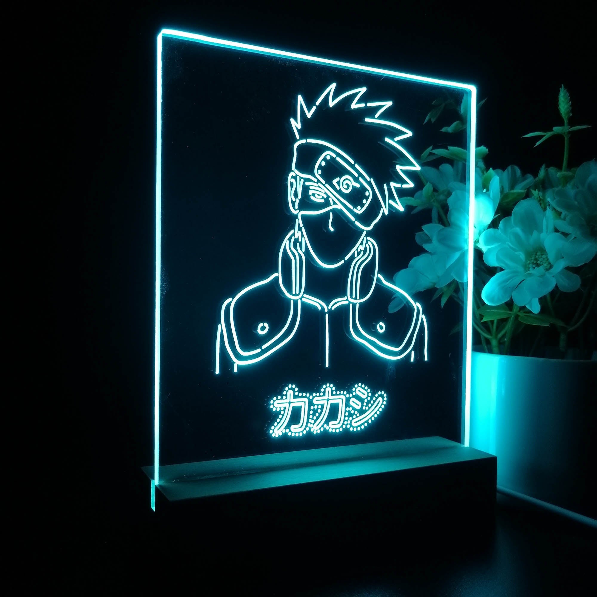 Naruto kakashi 3D Neon LED Night Light Sign Table Lamp