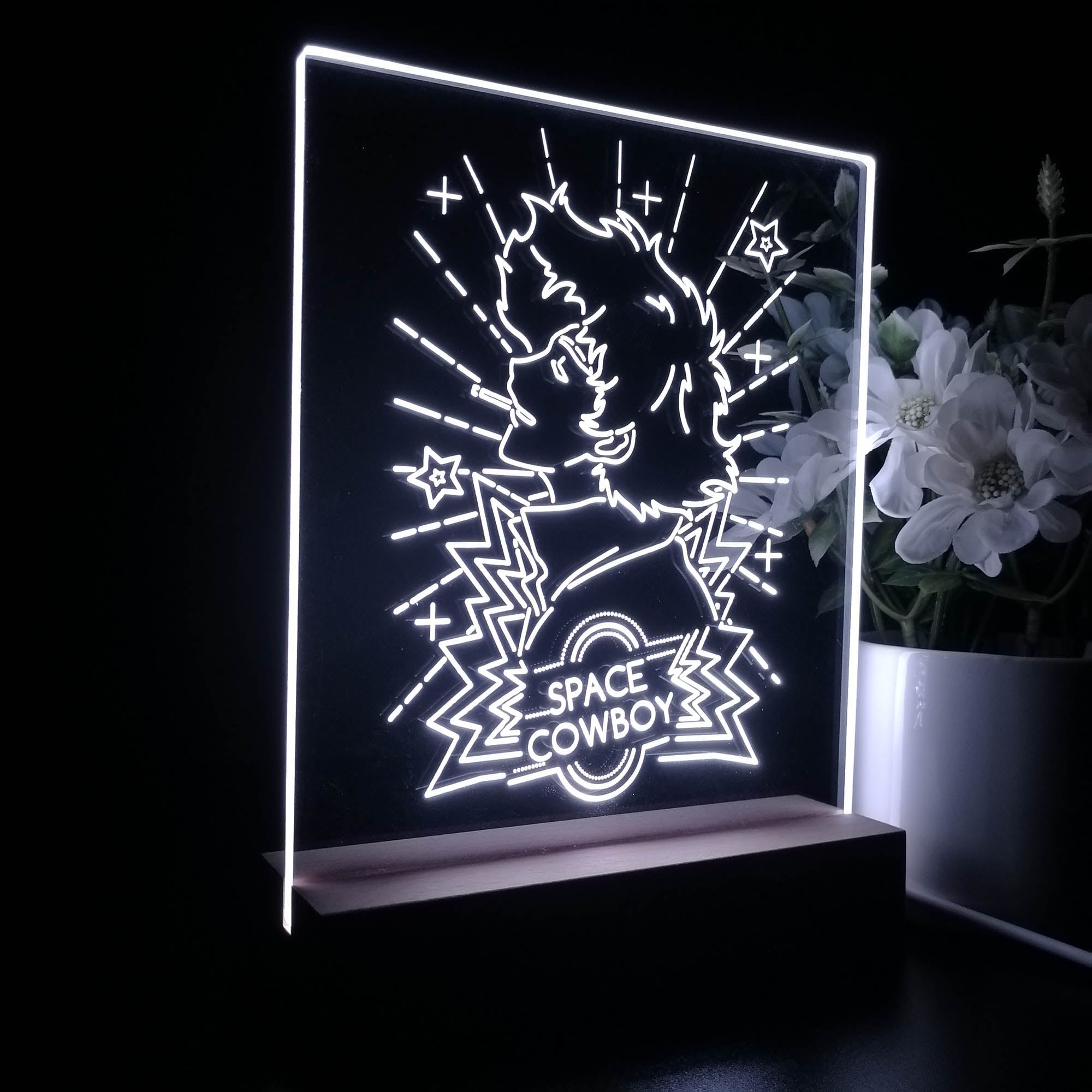 Space Cowboy Bebop 3D LED Optical Illusion Sleep Night Light Table Lamp