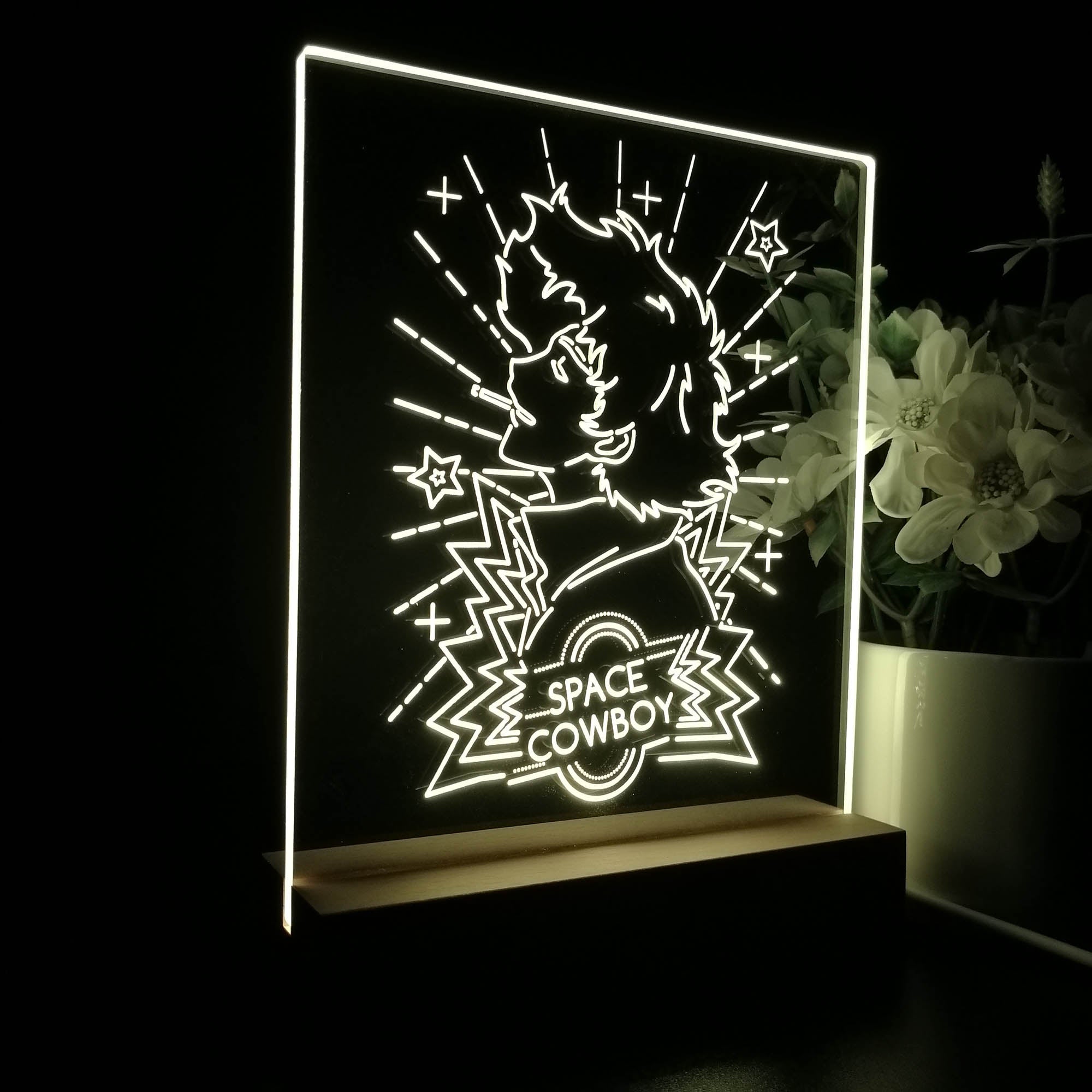 Space Cowboy Bebop 3D Neon LED Night Light Sign Table Lamp