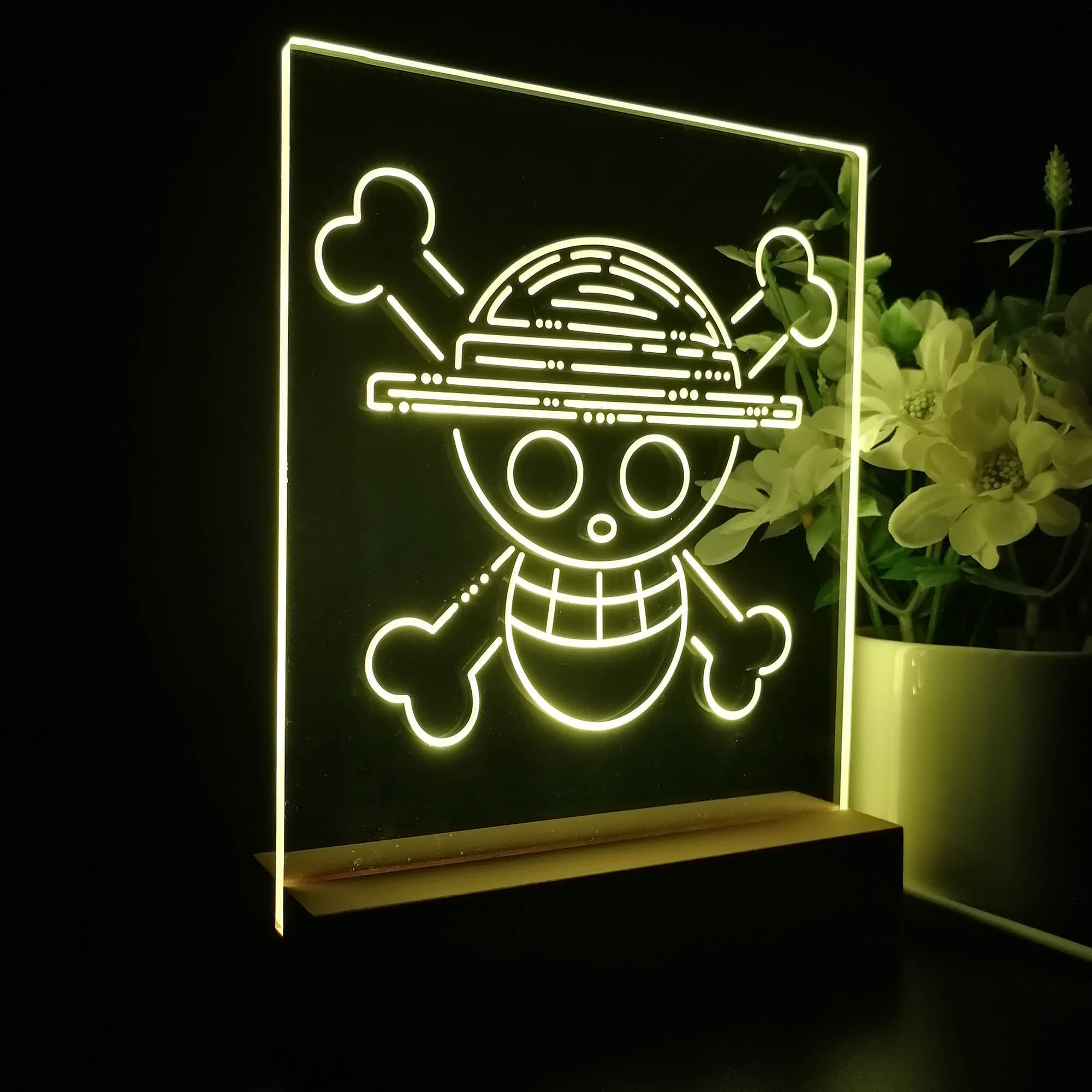 One Piece Logo 3D Neon LED Night Light Sign Table Lamp