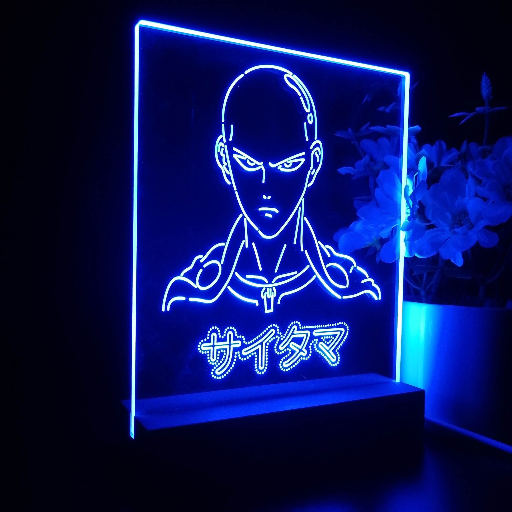 One Punch Man 3D Neon LED Night Light Sign Table Lamp