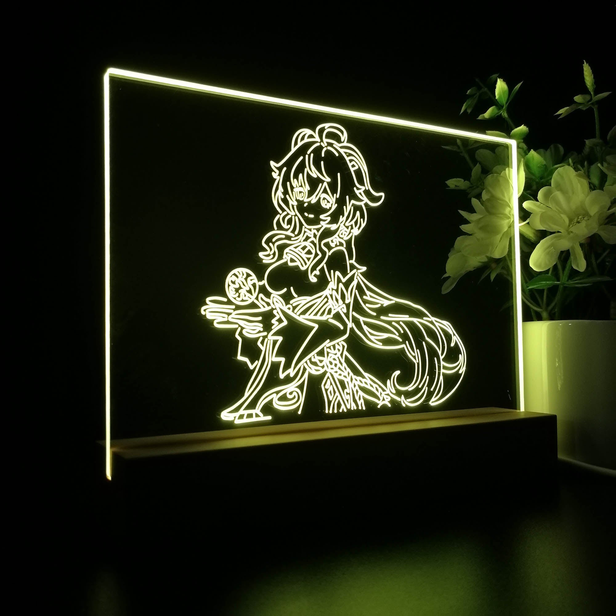 Genshin Impact 3D Neon LED Night Light Sign