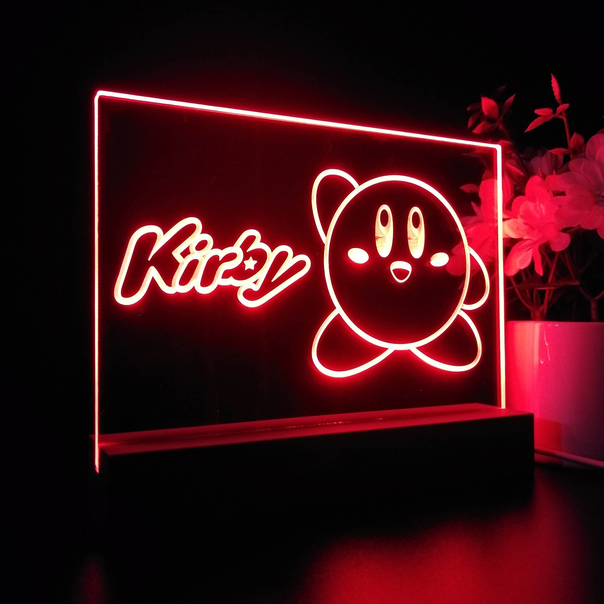 Kirby Star Alliance 3D LED Optical Illusion Sleep Night Light