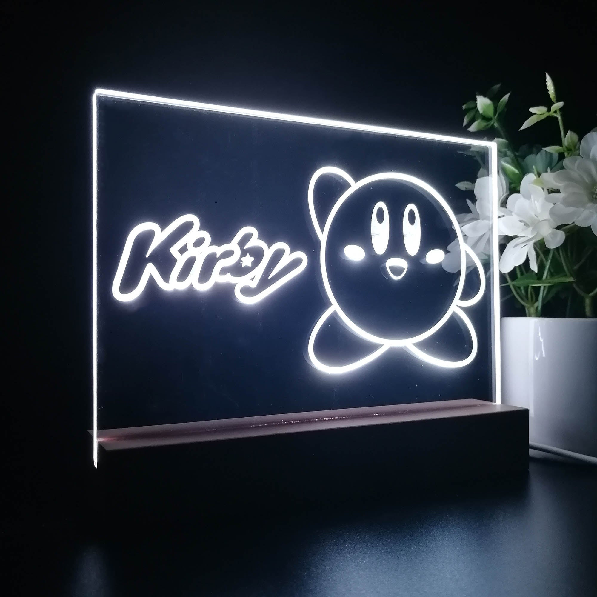 Kirby Star Alliance 3D LED Optical Illusion Sleep Night Light