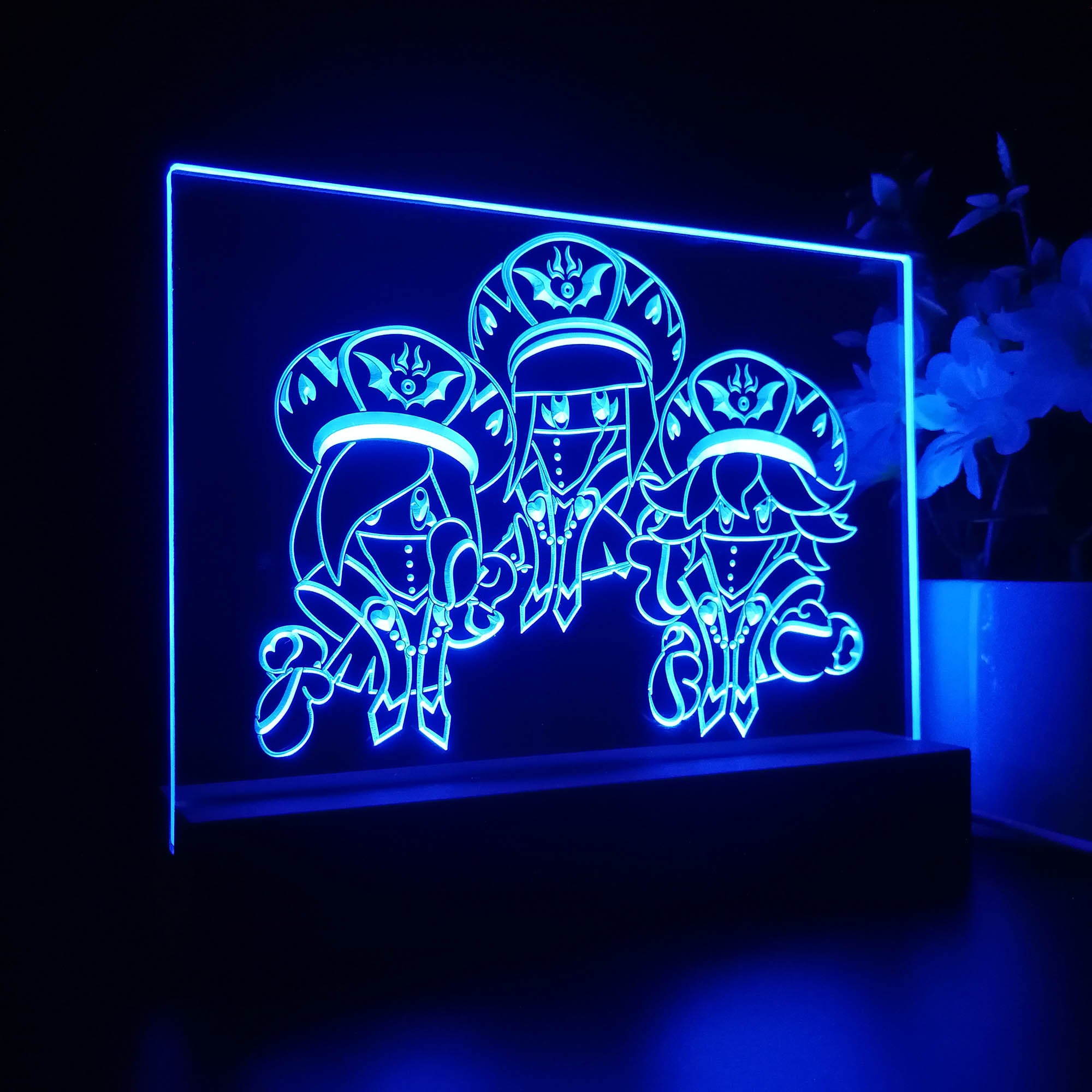 Star alliance The Three mage sister 3D Neon LED Night Light Sign