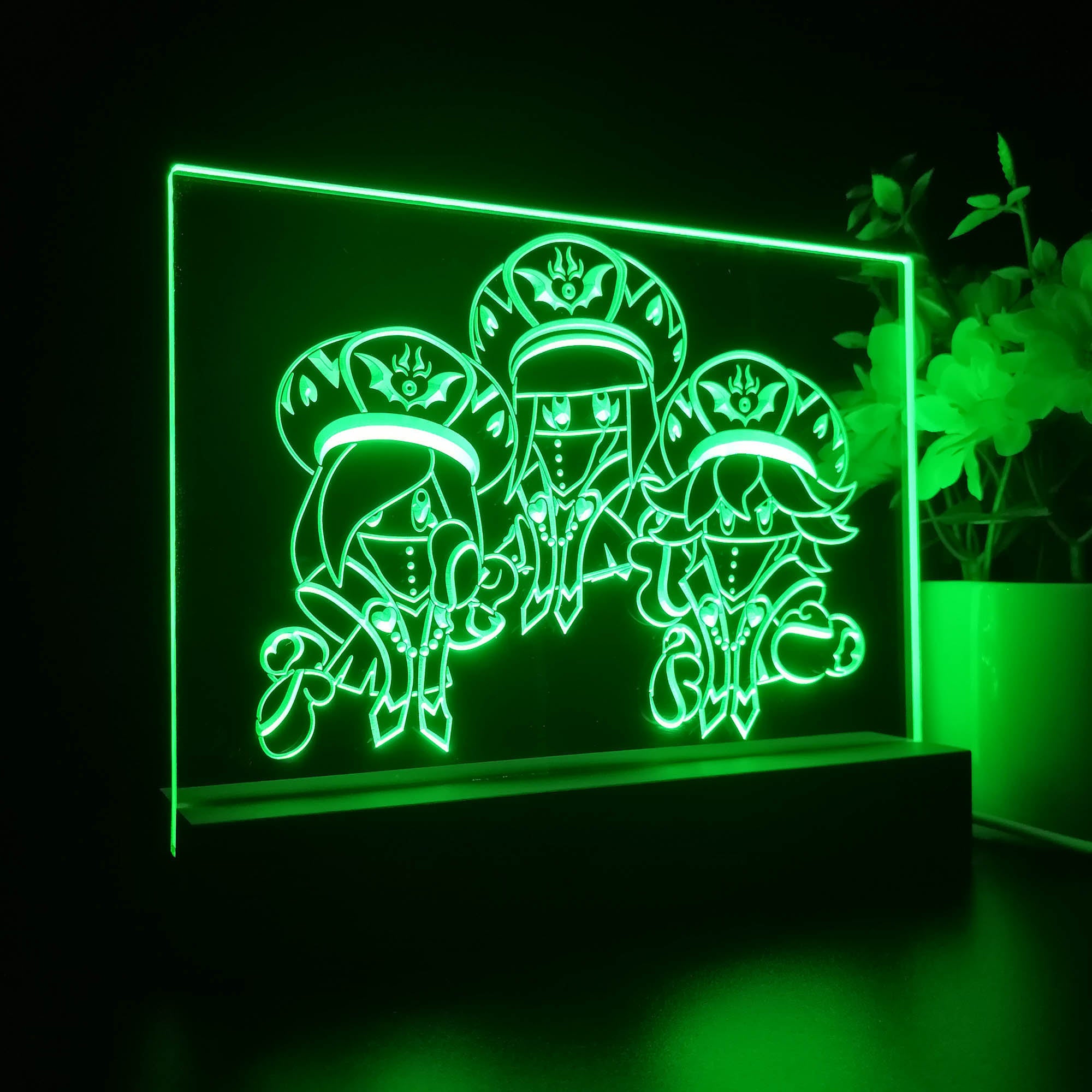 Star alliance The Three mage sister 3D Neon LED Night Light Sign