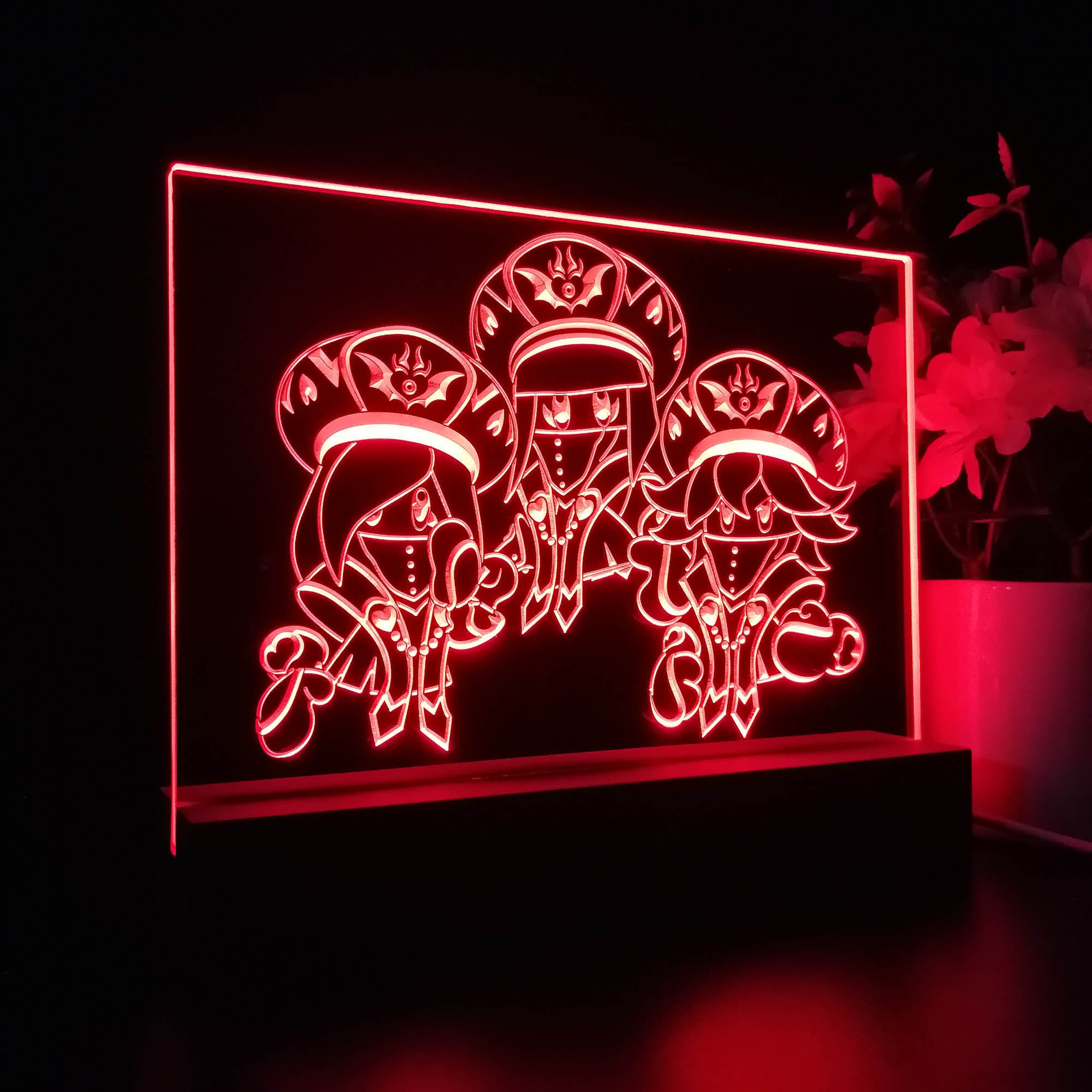 Star alliance The Three mage sister 3D Neon LED Night Light Sign