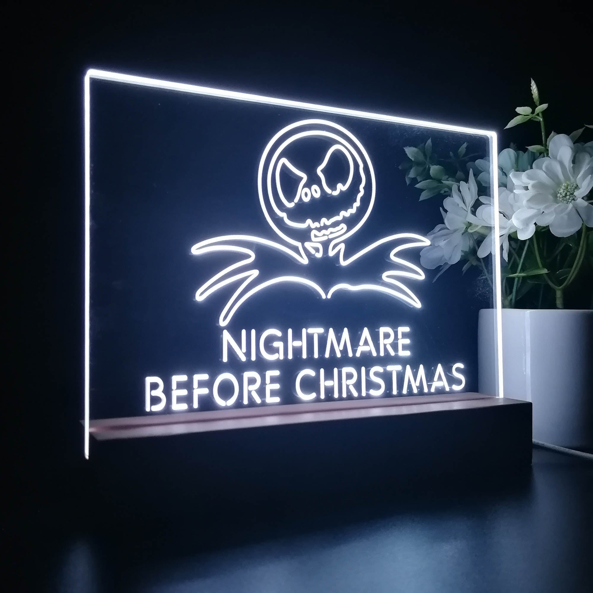 Jack Skellington Nightmare before Christmas 3D LED Illusion Night Light