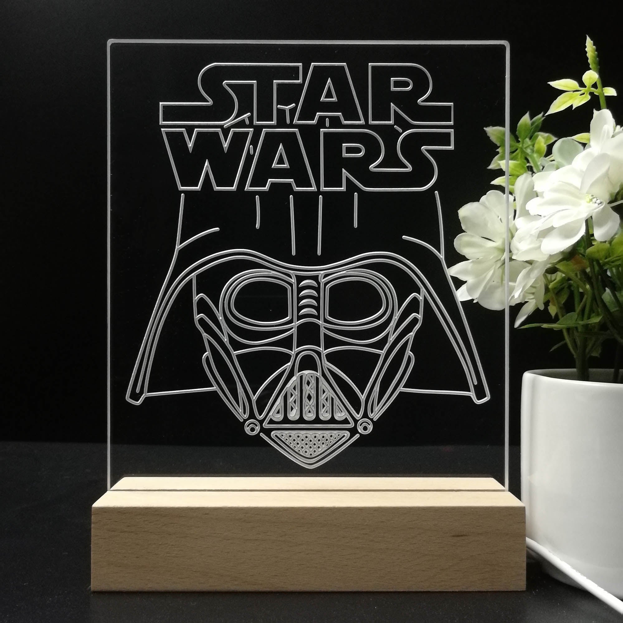 Stars Wars Darth Vader Home Theater 3D LED Illusion Night Light