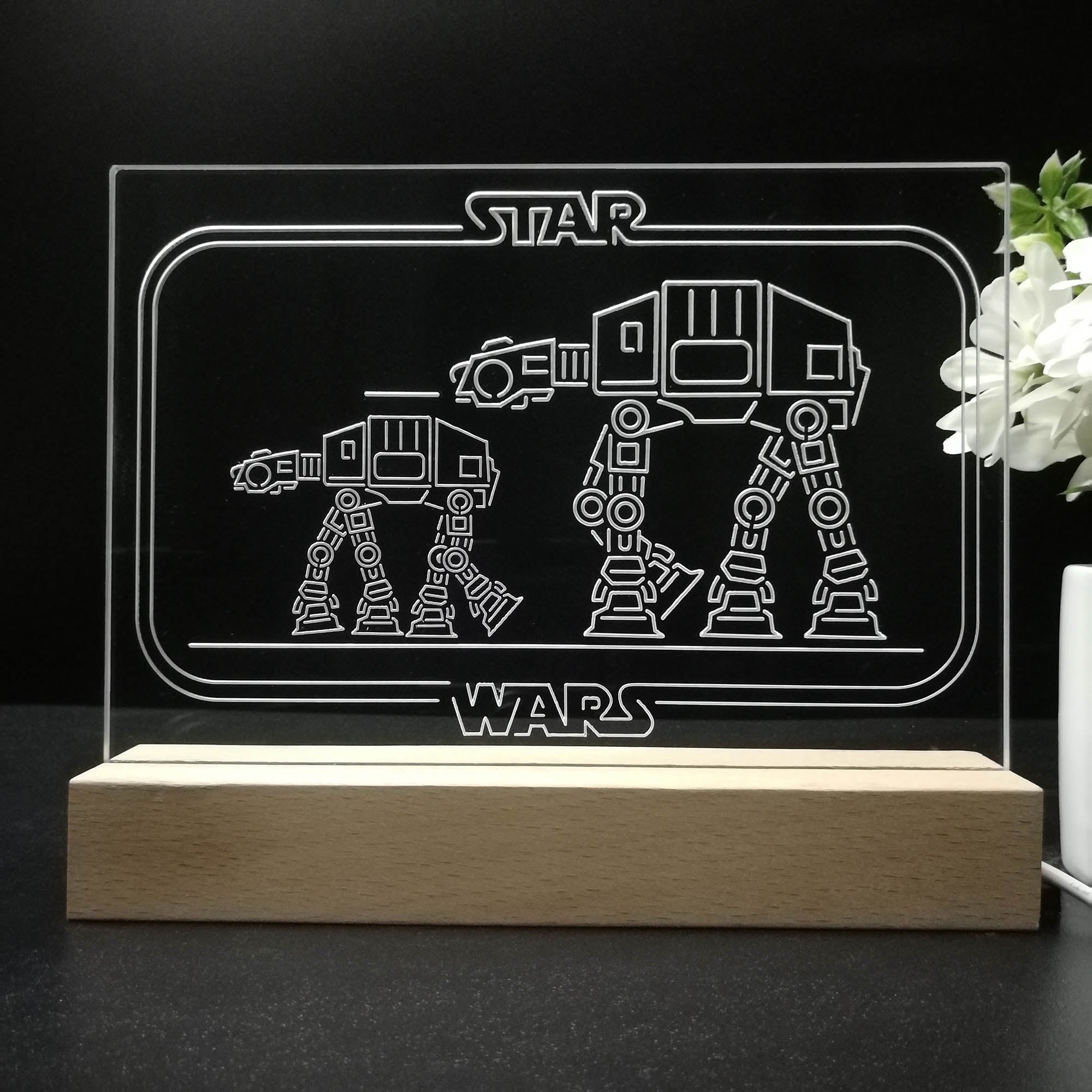 Stars Wars Home Theater 3D LED Illusion Night Light