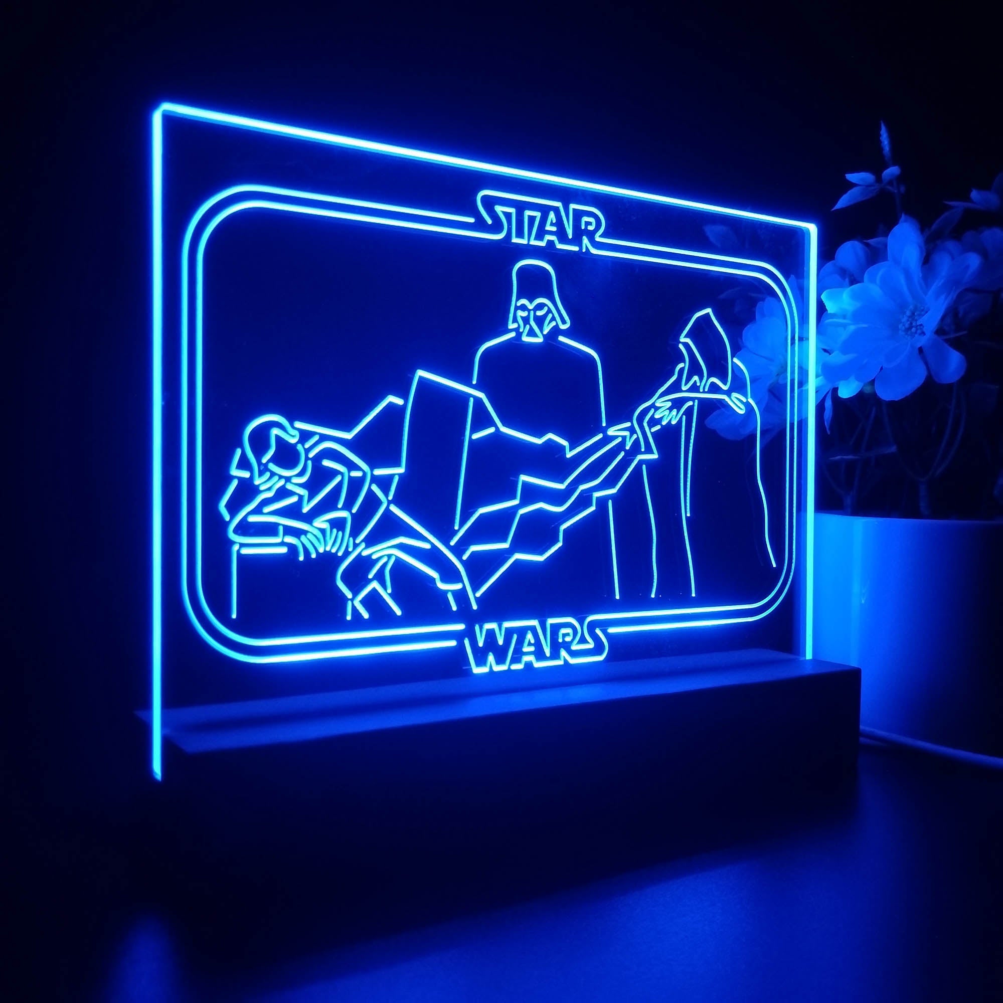 Darth Vader Stars Wars Room 3D LED Illusion Night Light