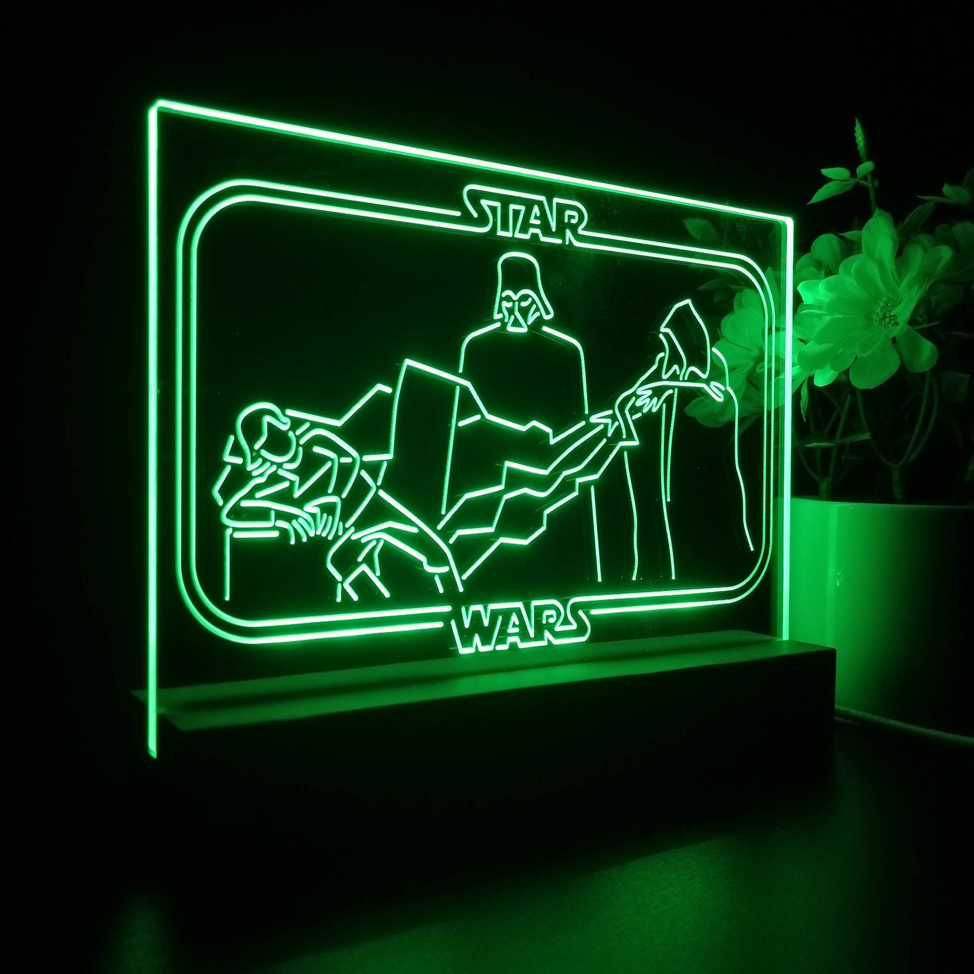 Darth Vader Stars Wars Room 3D LED Illusion Night Light