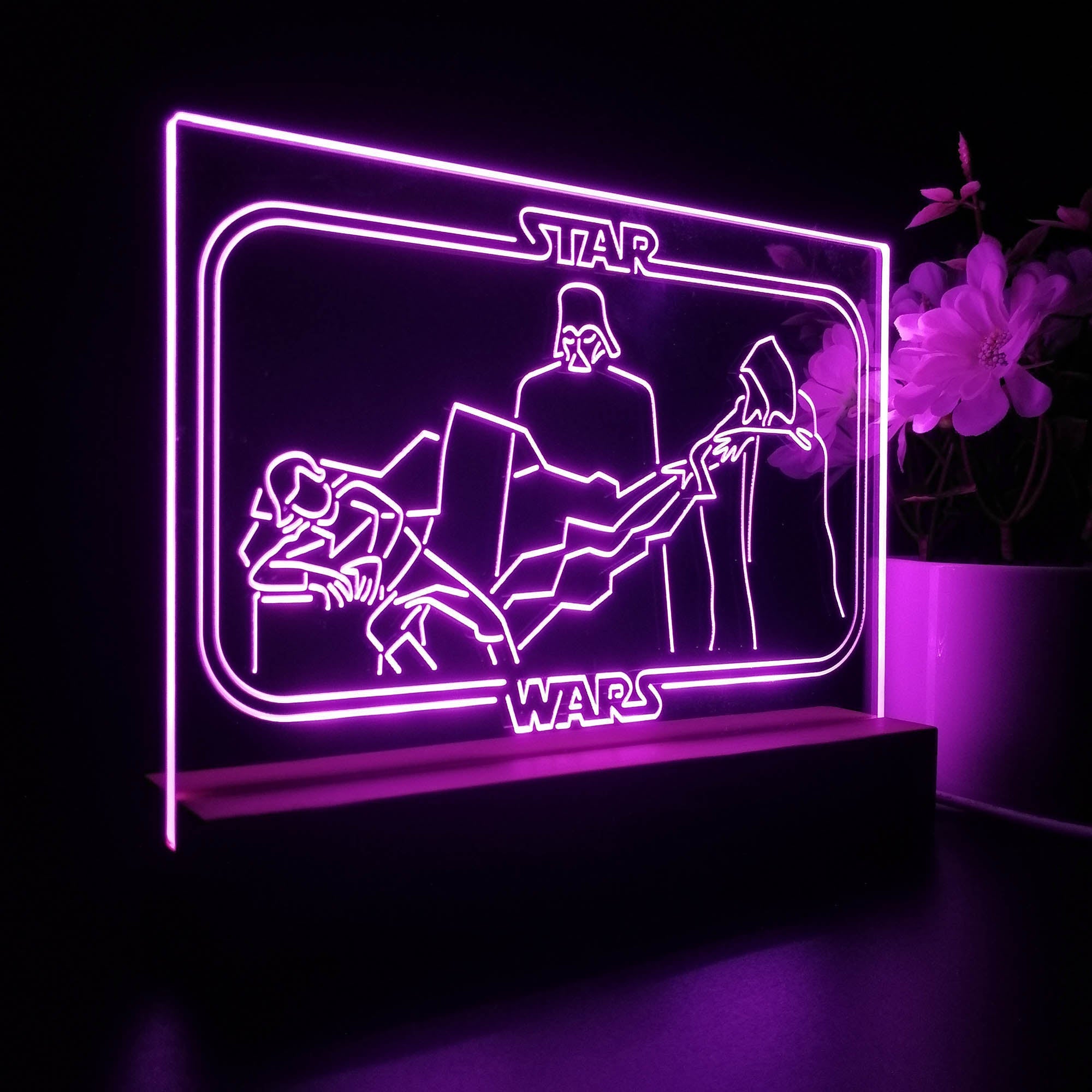 Darth Vader Stars Wars Room 3D LED Illusion Night Light