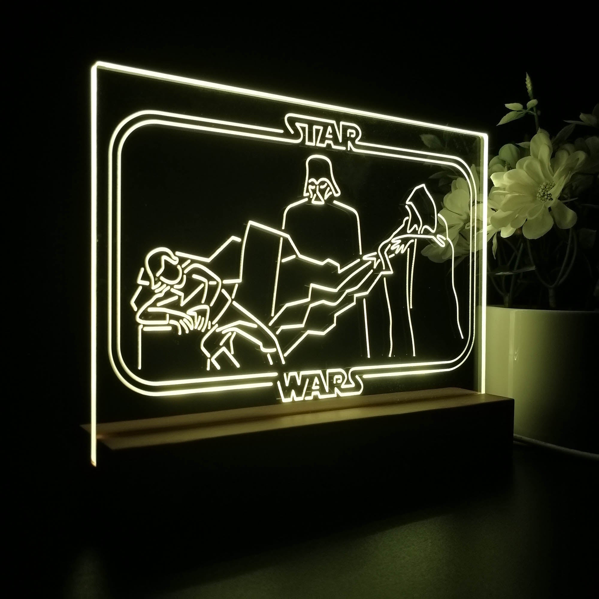 Darth Vader Stars Wars Room 3D LED Illusion Night Light